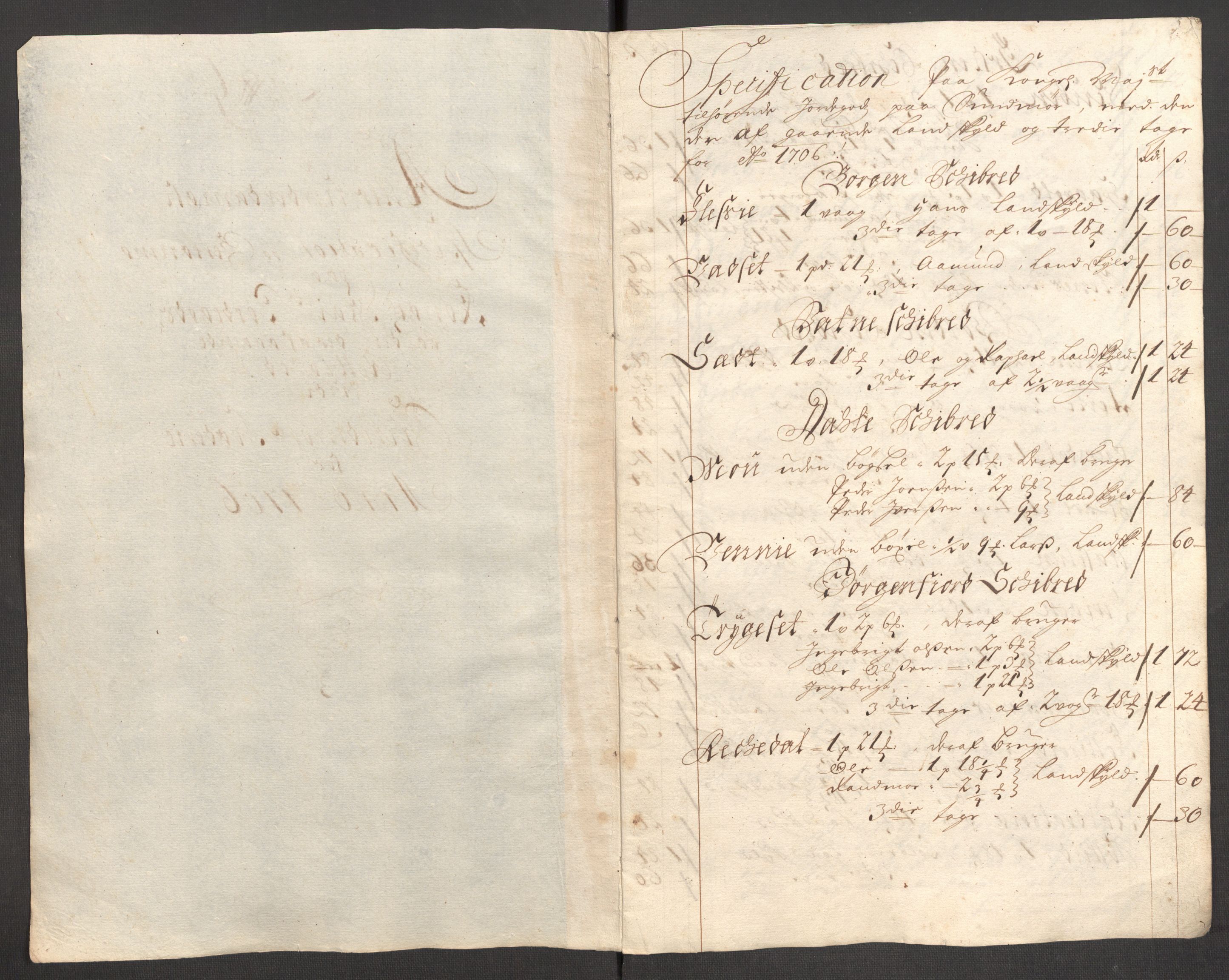 Rentekammeret inntil 1814, Reviderte regnskaper, Fogderegnskap, RA/EA-4092/R54/L3561: Fogderegnskap Sunnmøre, 1706-1707, s. 152
