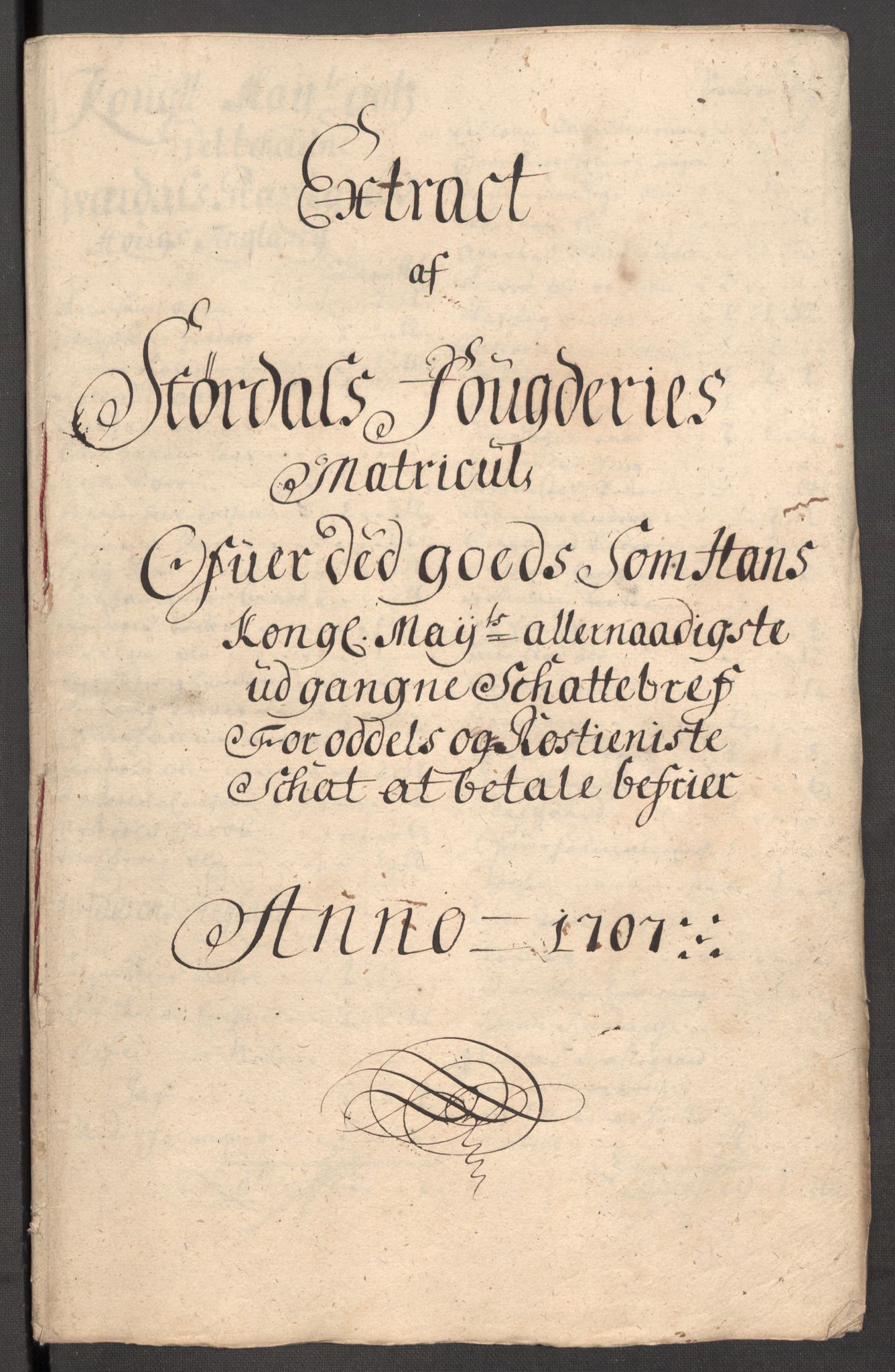 Rentekammeret inntil 1814, Reviderte regnskaper, Fogderegnskap, RA/EA-4092/R62/L4197: Fogderegnskap Stjørdal og Verdal, 1707, s. 254