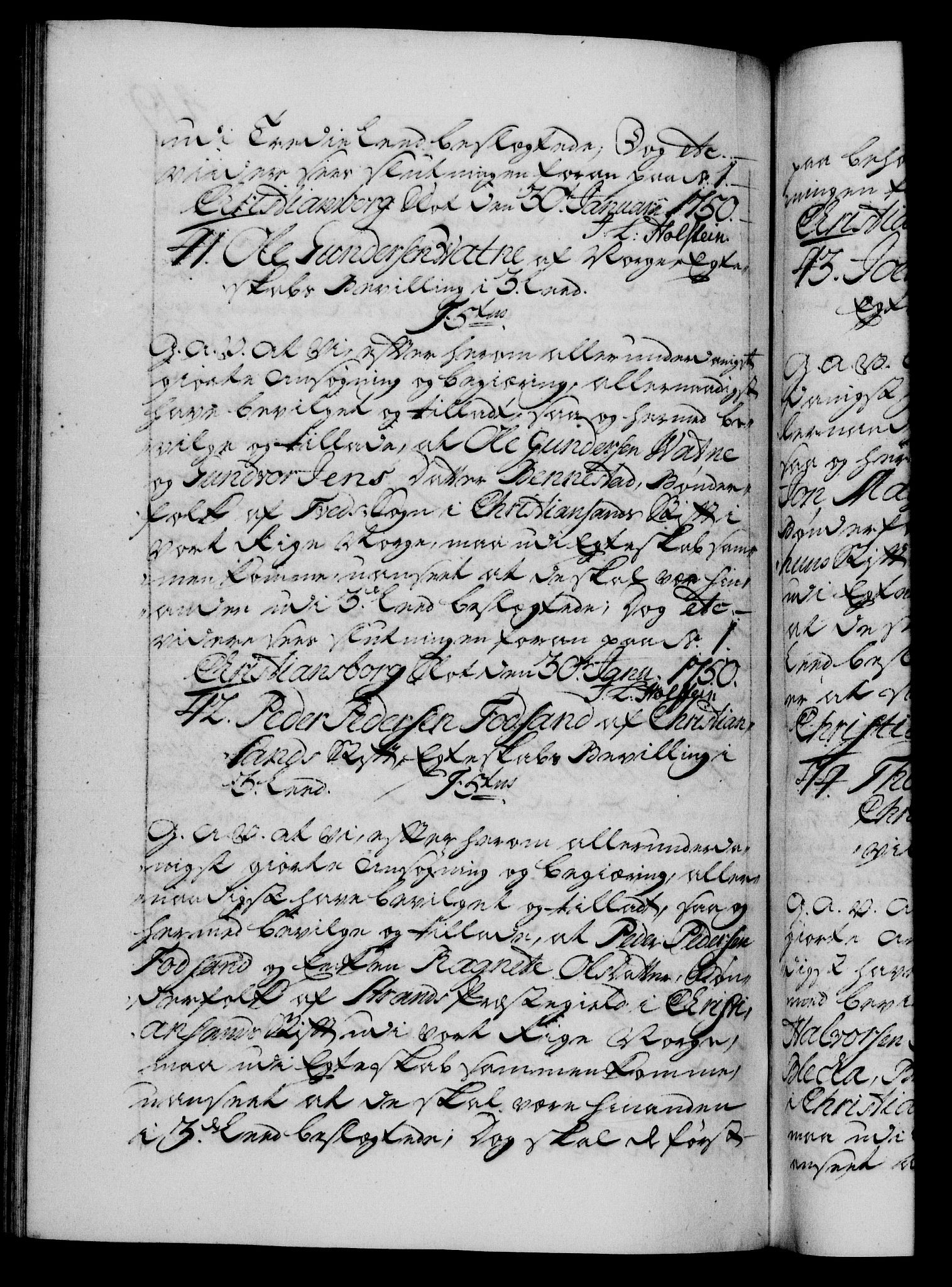 Danske Kanselli 1572-1799, RA/EA-3023/F/Fc/Fca/Fcaa/L0036: Norske registre, 1749-1750, s. 419b