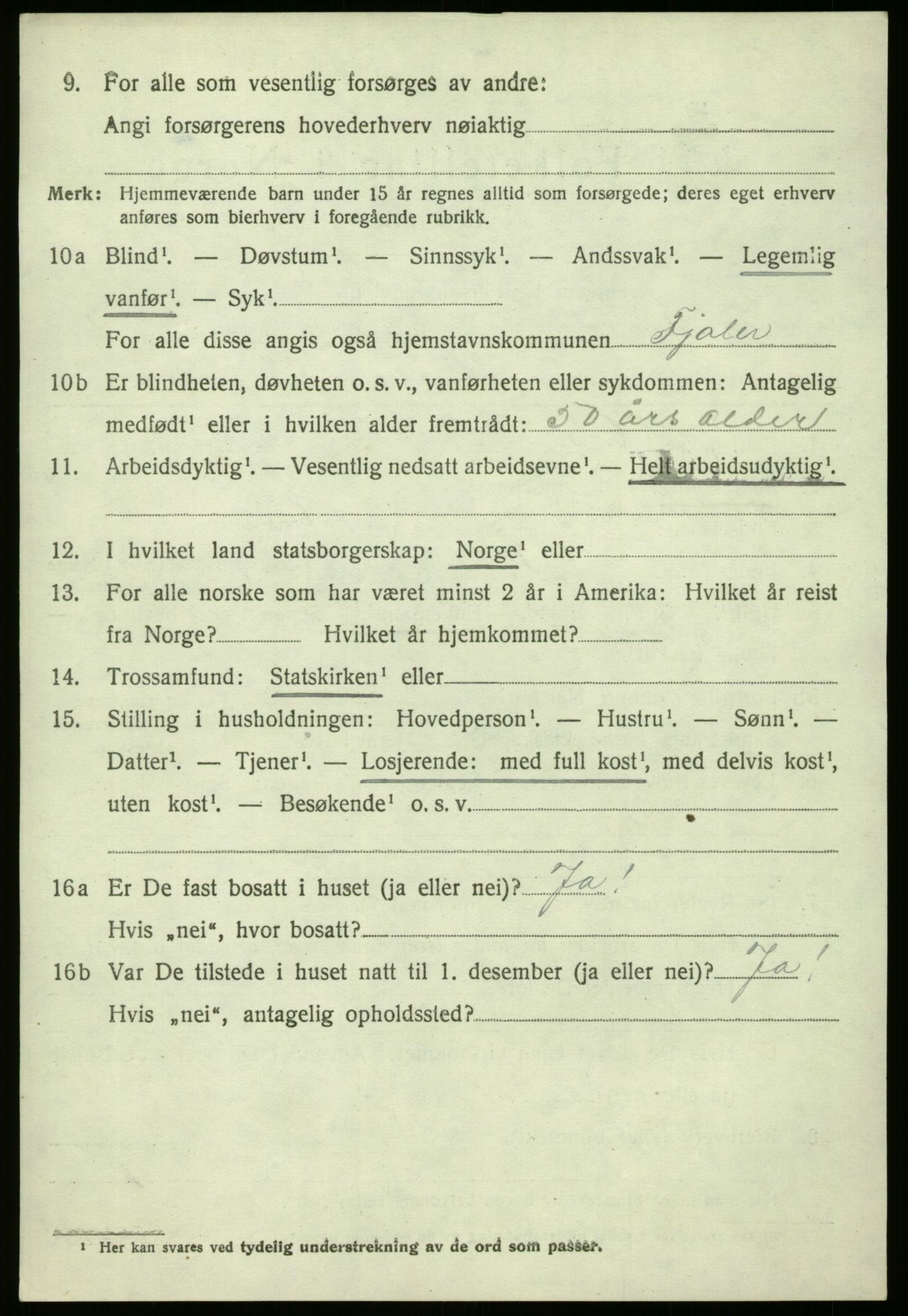 SAB, Folketelling 1920 for 1429 Fjaler herred, 1920, s. 4038