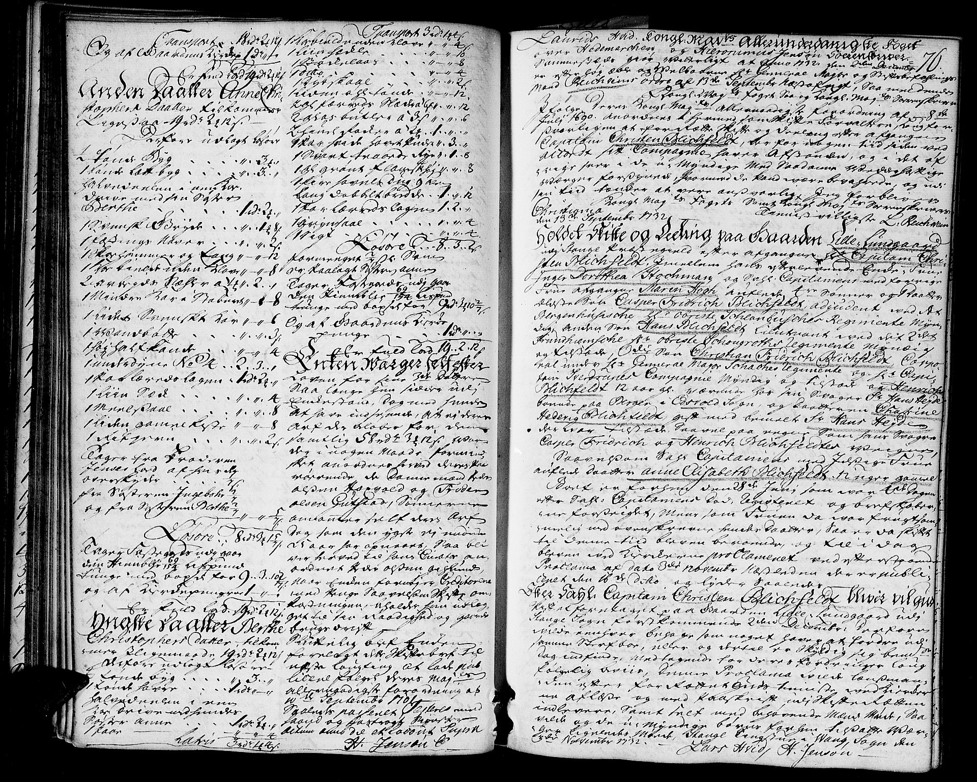 Hedemarken sorenskriveri, SAH/TING-034/J/Ja/L0008: Skifteprotokoll, 1732-1735, s. 75b-76a