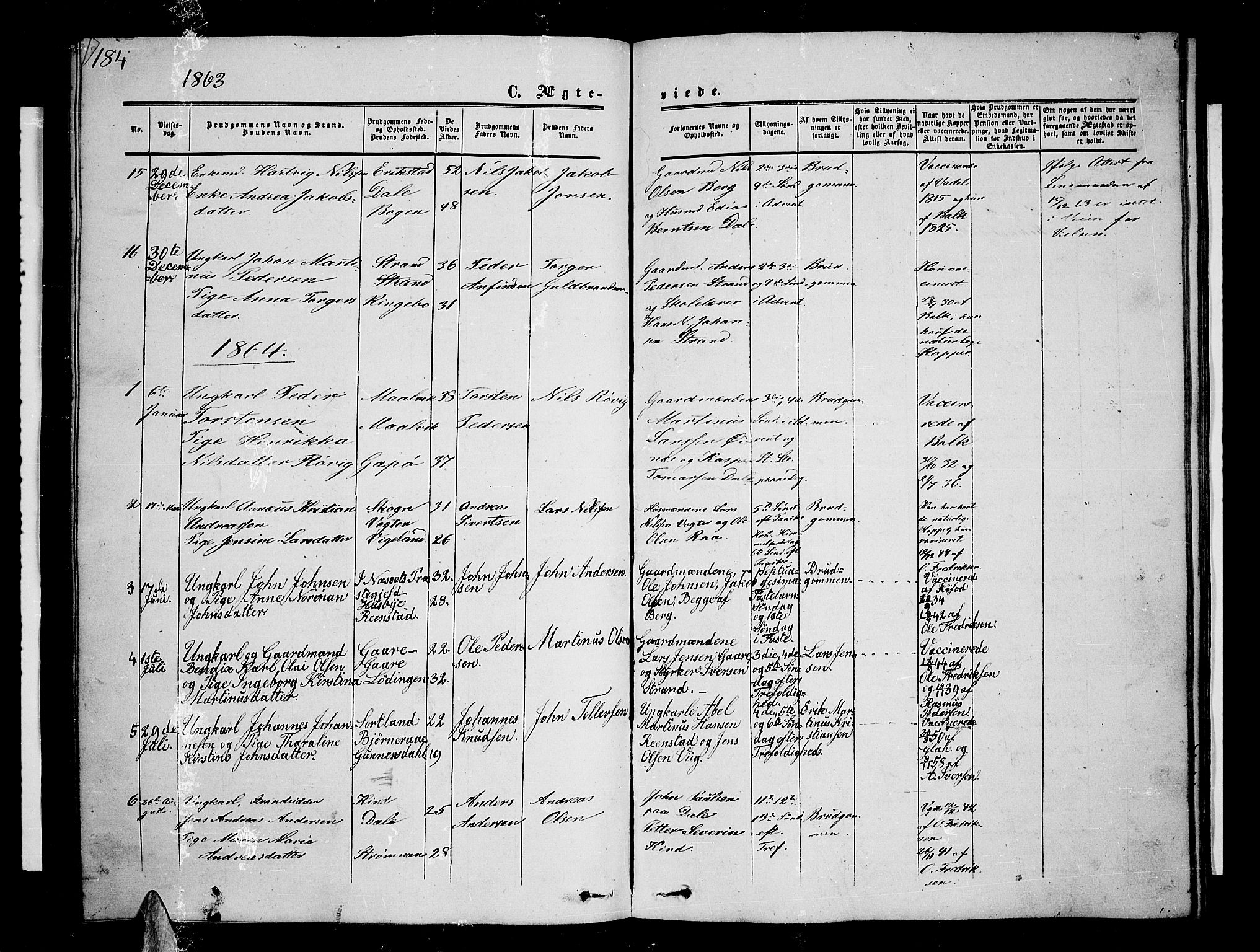 Kvæfjord sokneprestkontor, AV/SATØ-S-1323/G/Ga/Gab/L0003klokker: Klokkerbok nr. 3, 1856-1870, s. 184