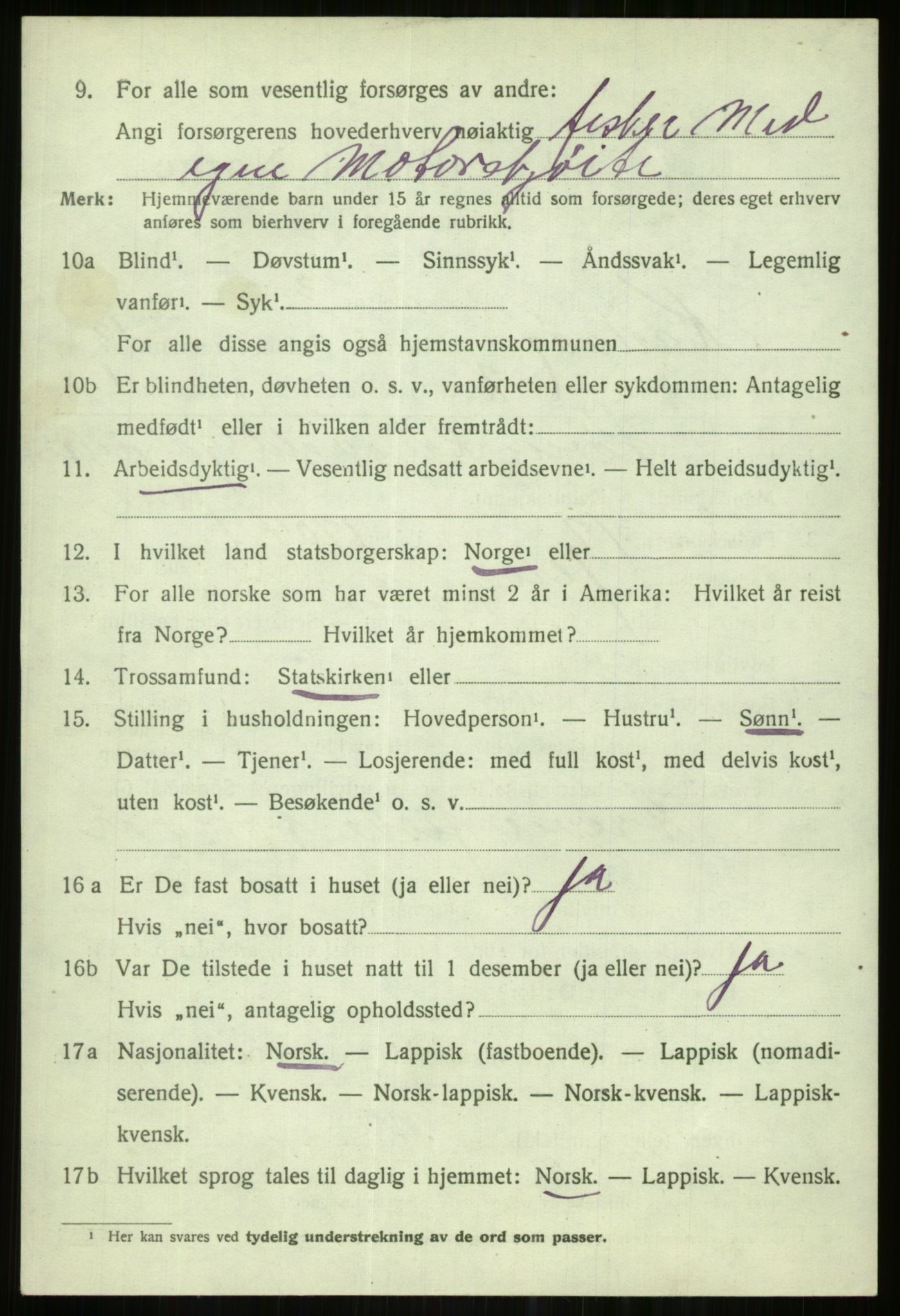 SATØ, Folketelling 1920 for 1936 Karlsøy herred, 1920, s. 4471