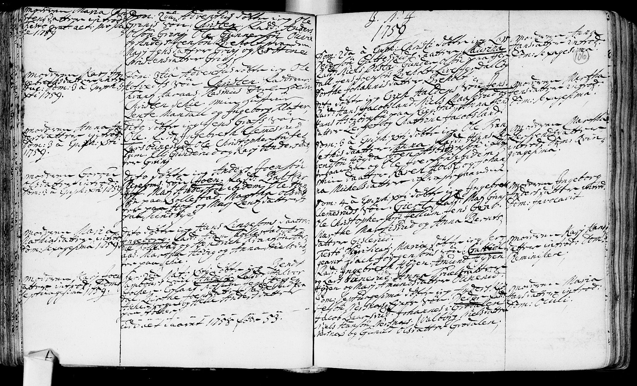 Røyken kirkebøker, SAKO/A-241/F/Fa/L0002: Ministerialbok nr. 2, 1731-1782, s. 106