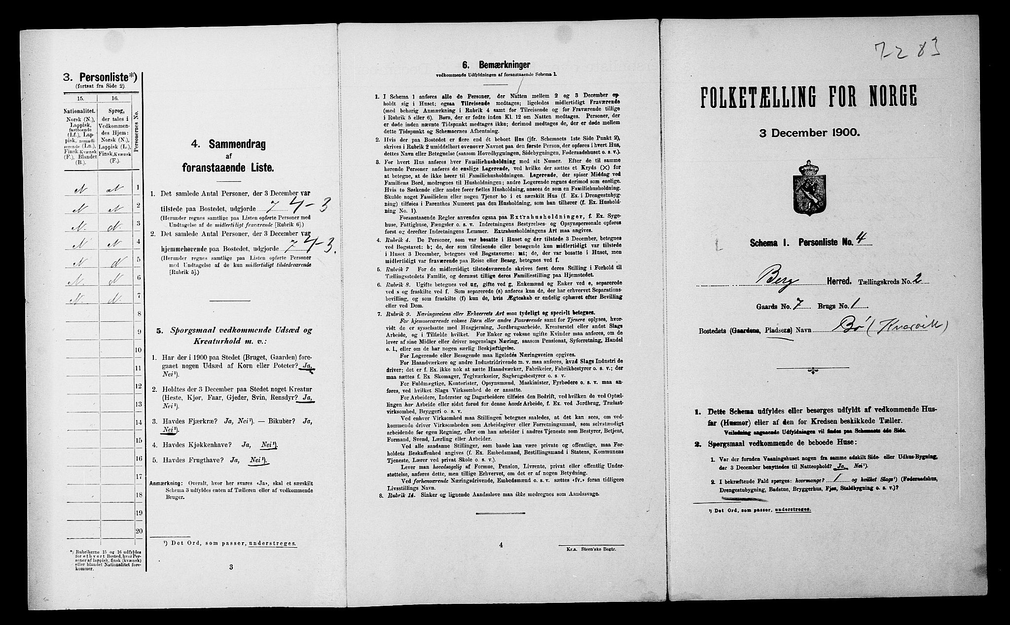 SATØ, Folketelling 1900 for 1929 Berg herred, 1900, s. 148