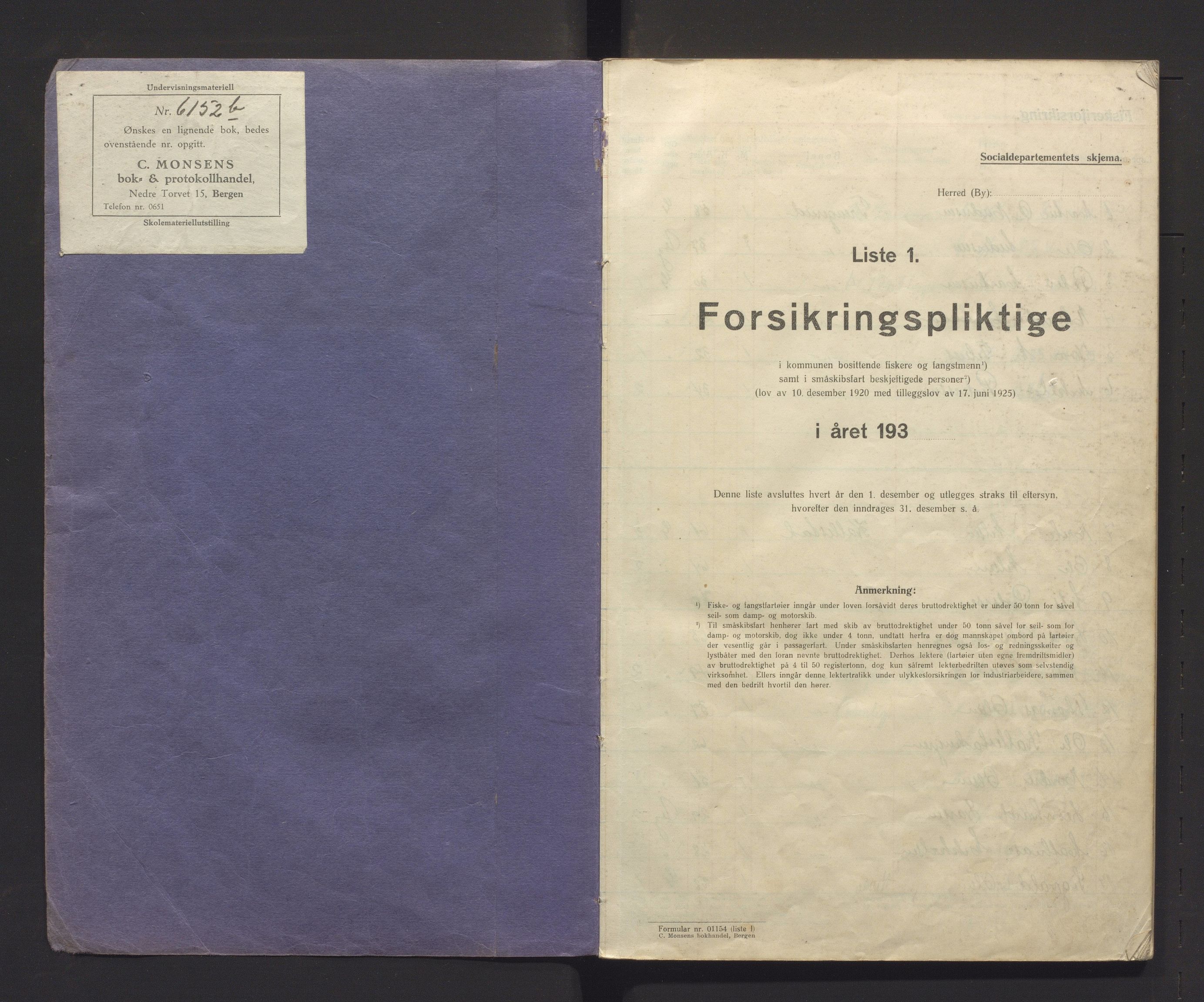 Fjell kommune. Fiskarmanntalsnemnda, IKAH/1246-352/F/Fa/L0002: Fiskermanntal, 1934-1937