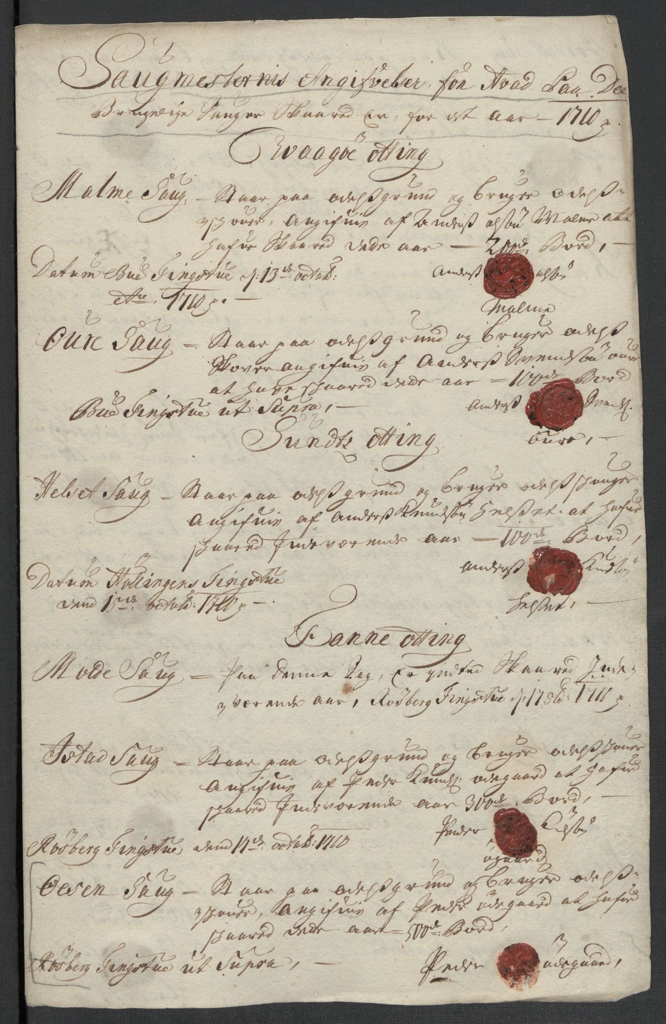 Rentekammeret inntil 1814, Reviderte regnskaper, Fogderegnskap, AV/RA-EA-4092/R55/L3659: Fogderegnskap Romsdal, 1709-1710, s. 346