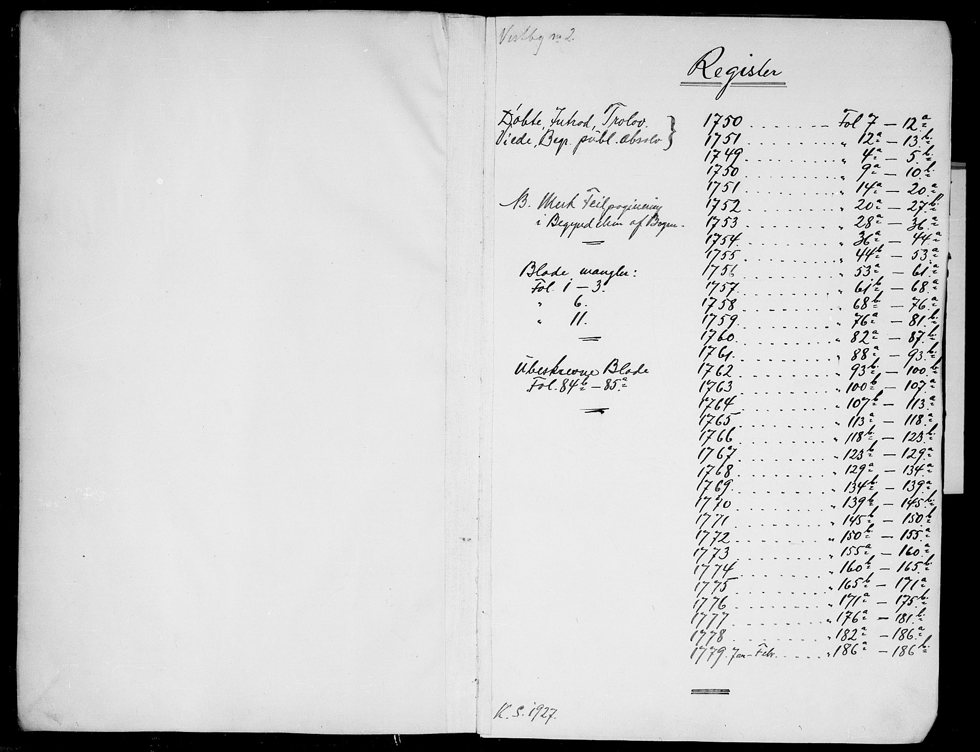 Vestby prestekontor Kirkebøker, SAO/A-10893/F/Fa/L0002: Ministerialbok nr. I 2, 1750-1779