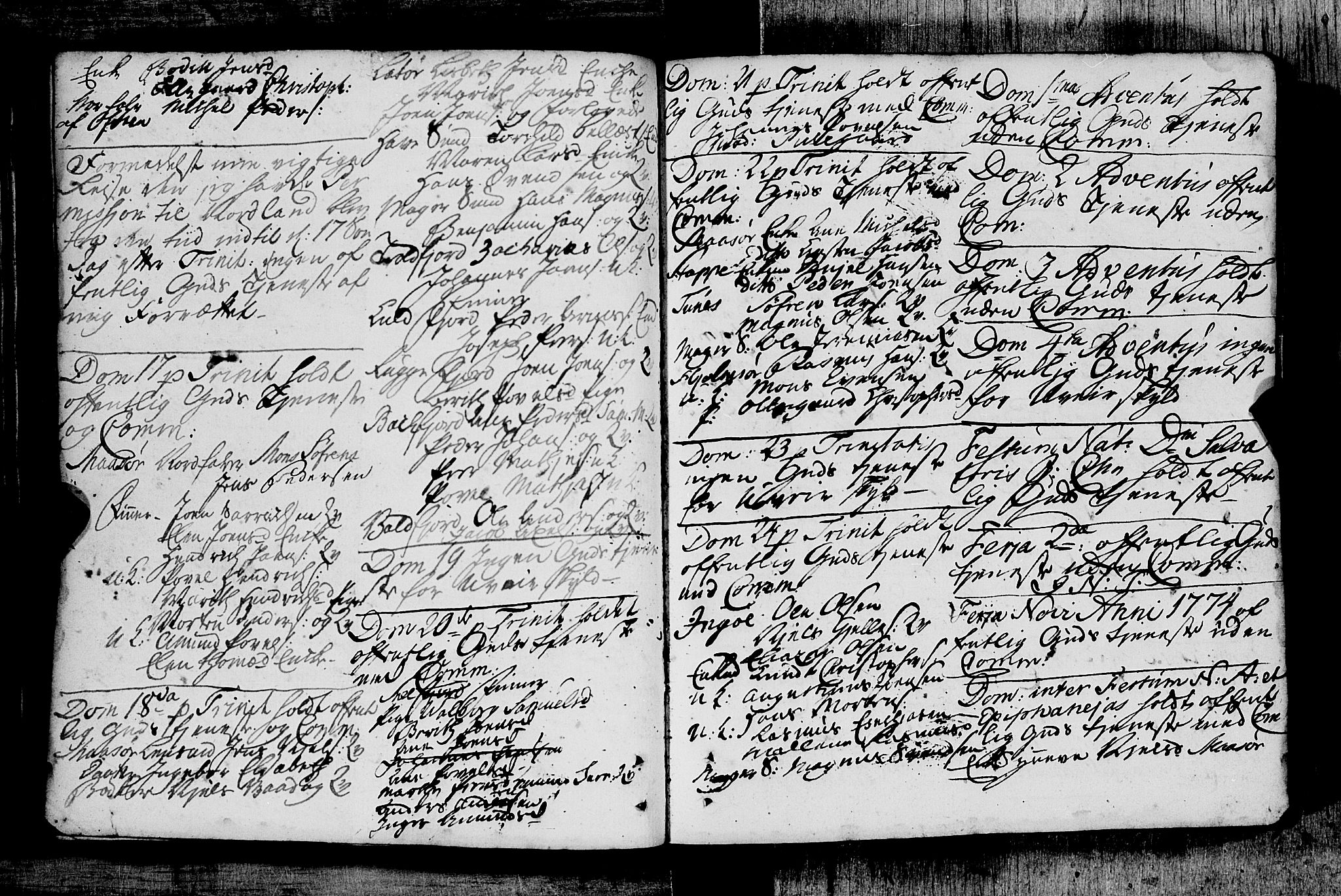 Måsøy sokneprestkontor, AV/SATØ-S-1348/B/L0026: Kommunikantprotokoll nr. 26 (1), 1749-1804