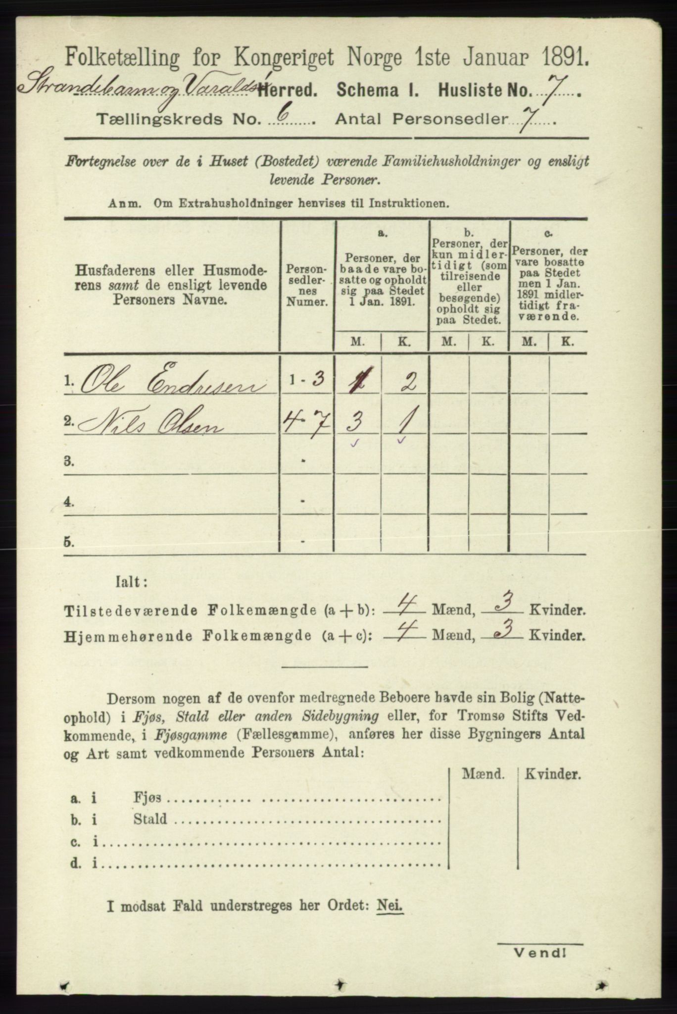 RA, Folketelling 1891 for 1226 Strandebarm og Varaldsøy herred, 1891, s. 2410