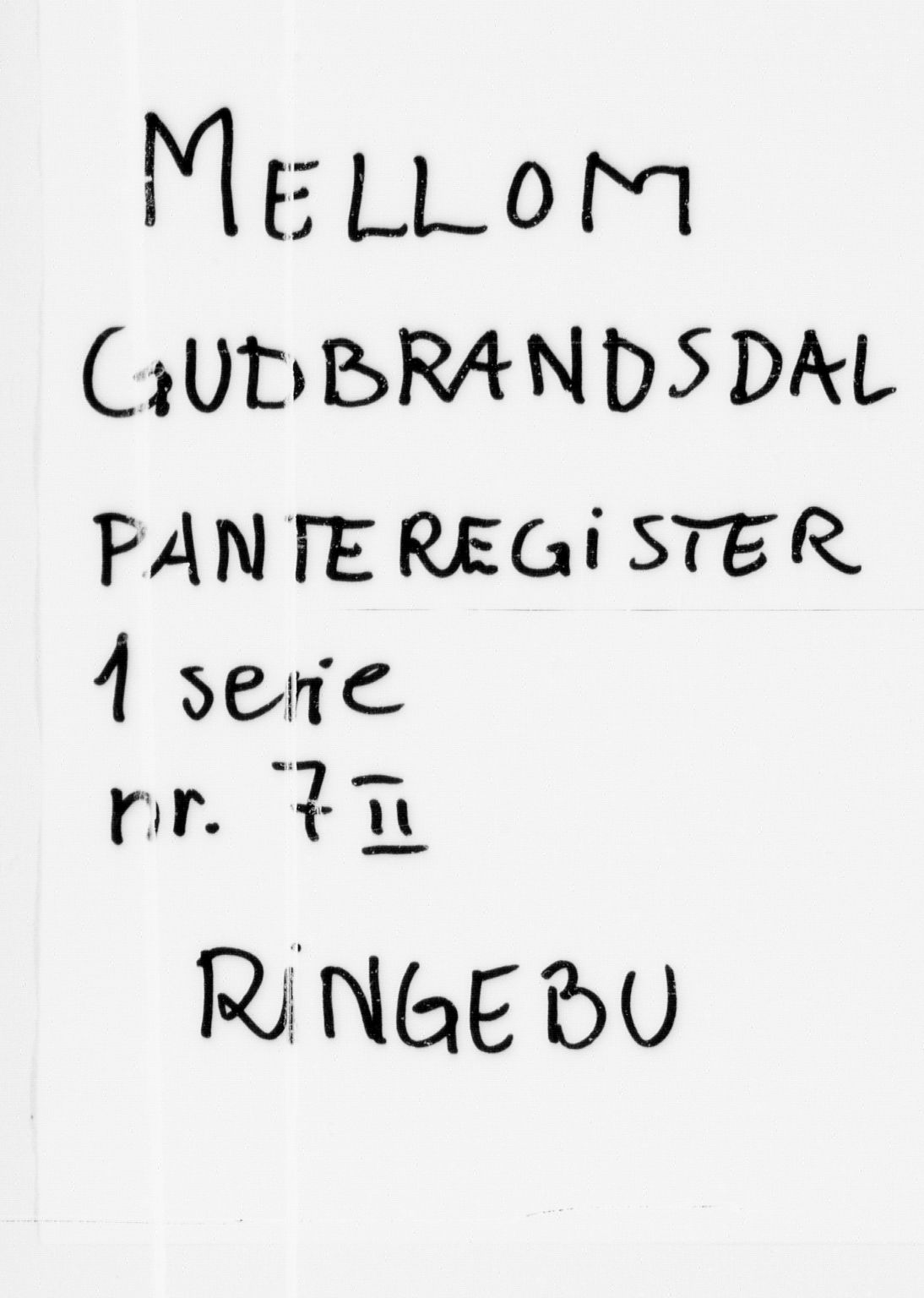 Mellom-Gudbrandsdal sorenskriveri, SAH/TING-038/H/Ha/Haa/Haab/L0007: Panteregister nr. 1.7.II, 1839-1895