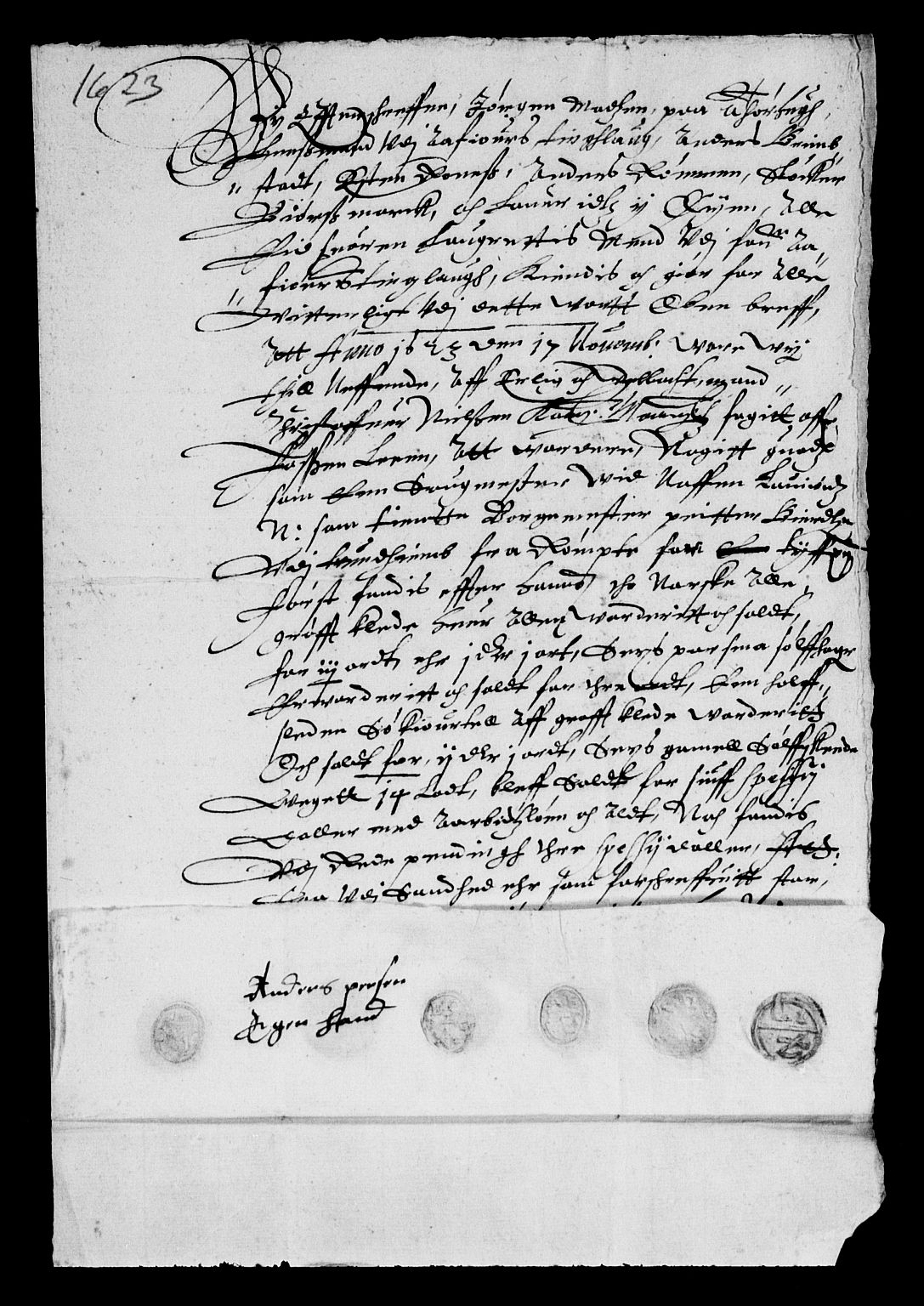 Rentekammeret inntil 1814, Reviderte regnskaper, Lensregnskaper, AV/RA-EA-5023/R/Rb/Rbw/L0025: Trondheim len, 1623-1624