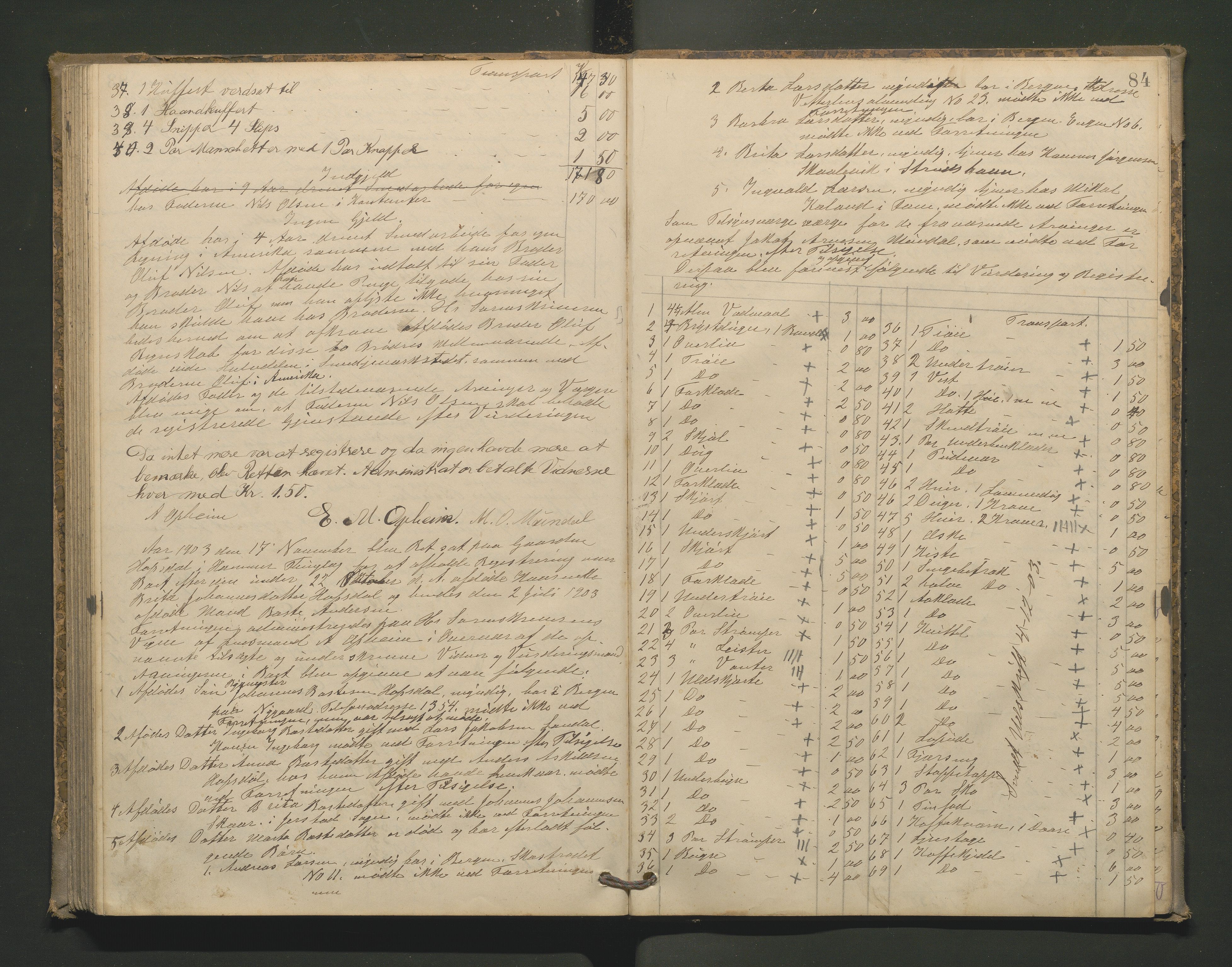 Lensmannen i Hamre, AV/SAB-A-32601/0006/L0002: Registreringsprotokoll, 1896-1904, s. 83b-84a