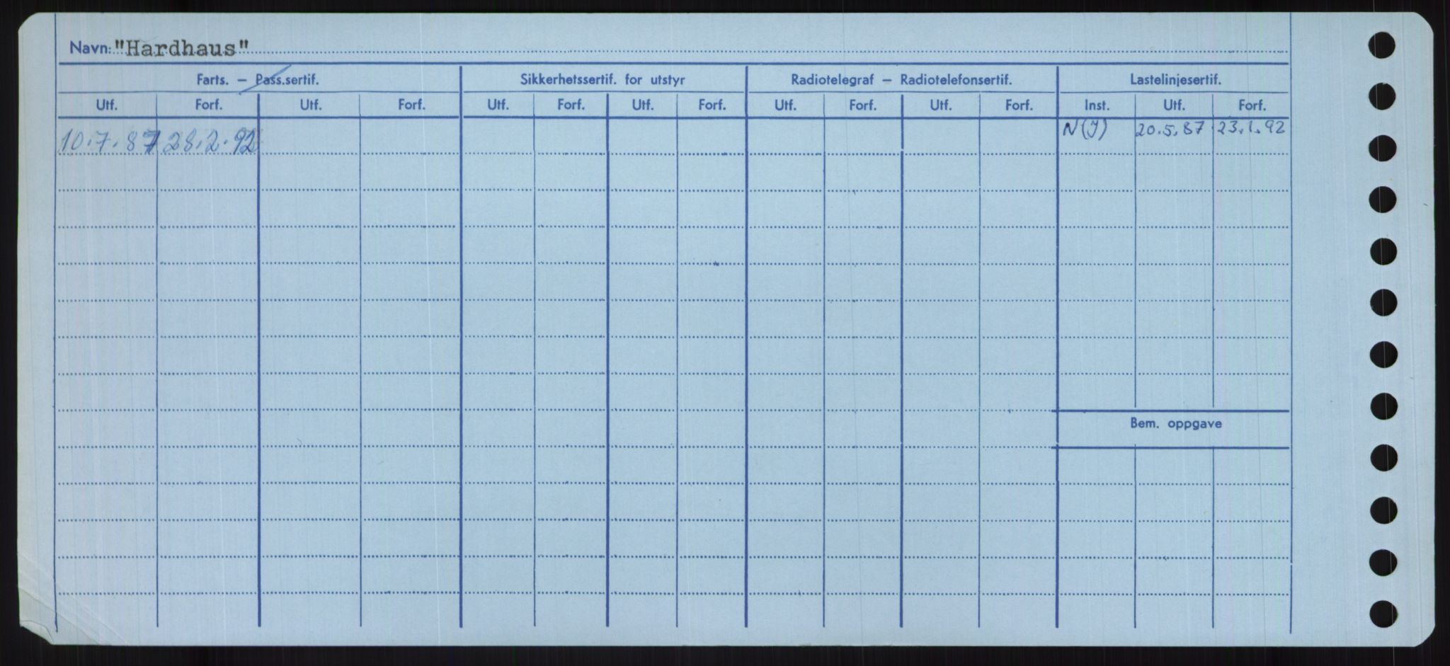 Sjøfartsdirektoratet med forløpere, Skipsmålingen, RA/S-1627/H/Ha/L0002/0002: Fartøy, Eik-Hill / Fartøy, G-Hill, s. 496