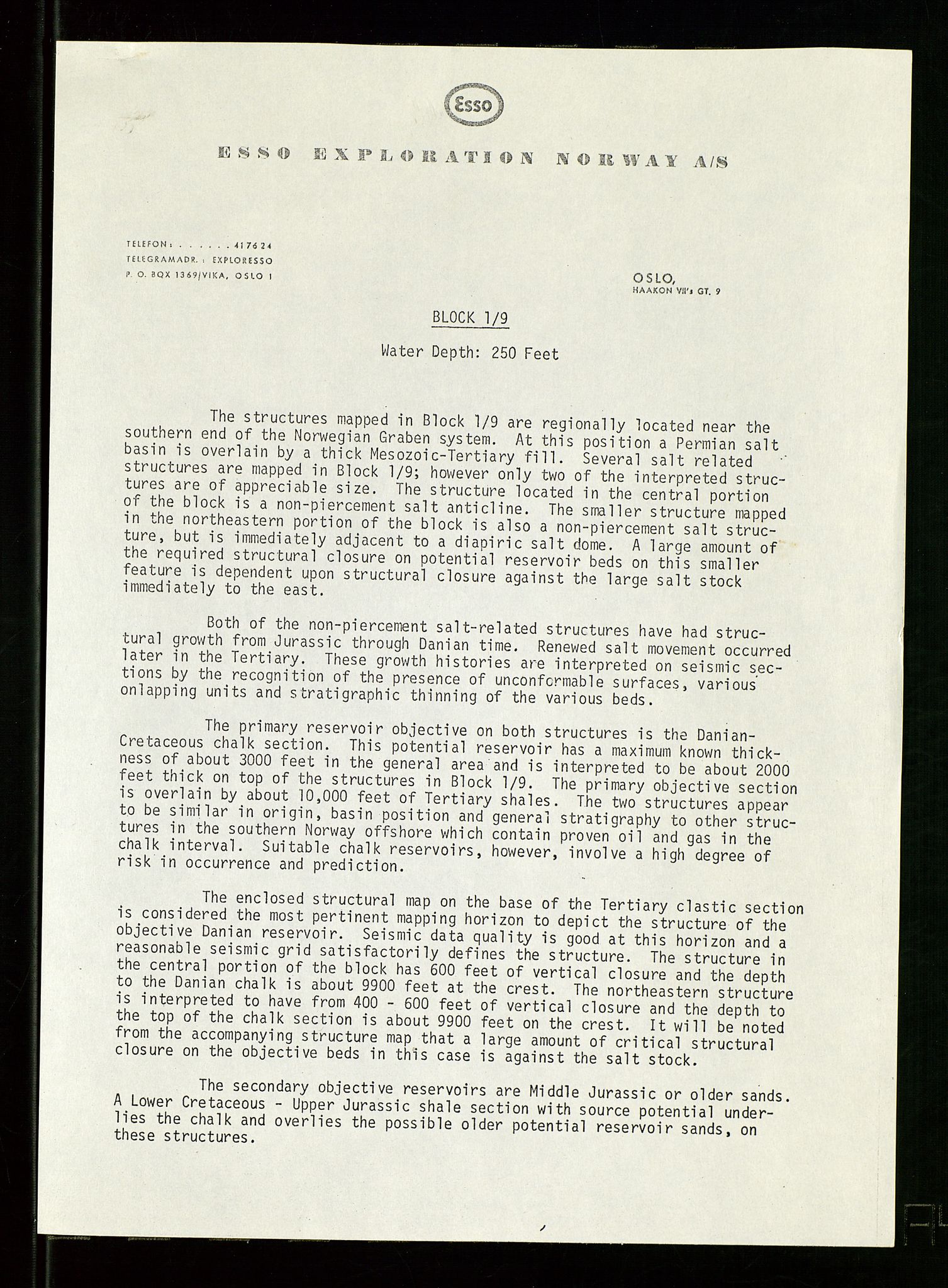 Pa 1512 - Esso Exploration and Production Norway Inc., AV/SAST-A-101917/E/Ea/L0025: Sak og korrespondanse, 1966-1974, s. 605