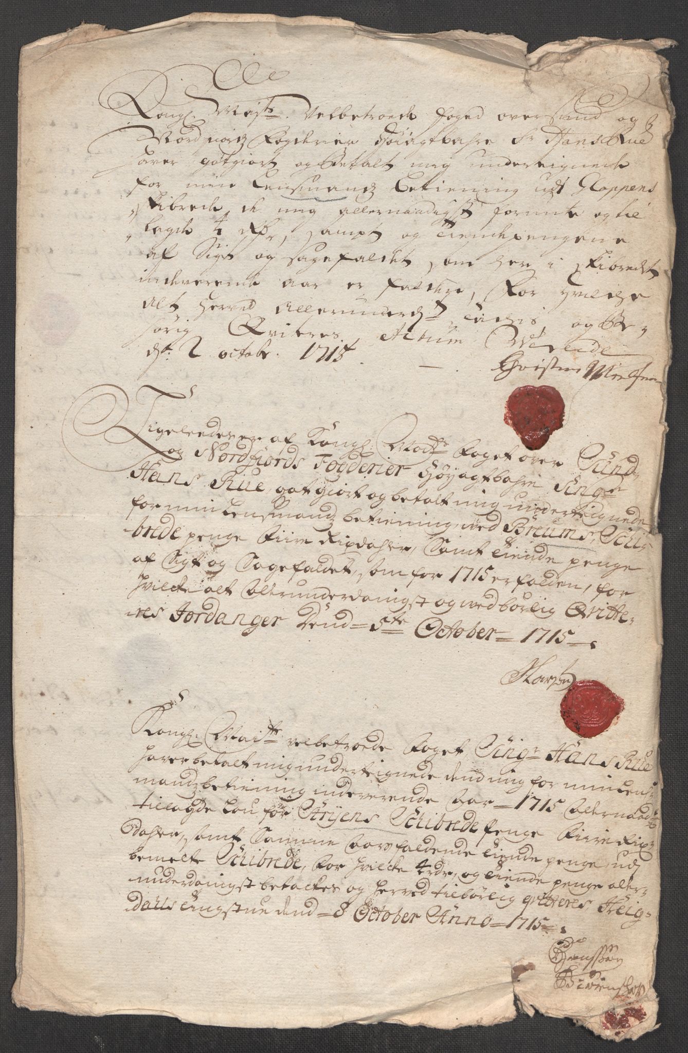 Rentekammeret inntil 1814, Reviderte regnskaper, Fogderegnskap, AV/RA-EA-4092/R53/L3439: Fogderegnskap Sunn- og Nordfjord, 1715, s. 543