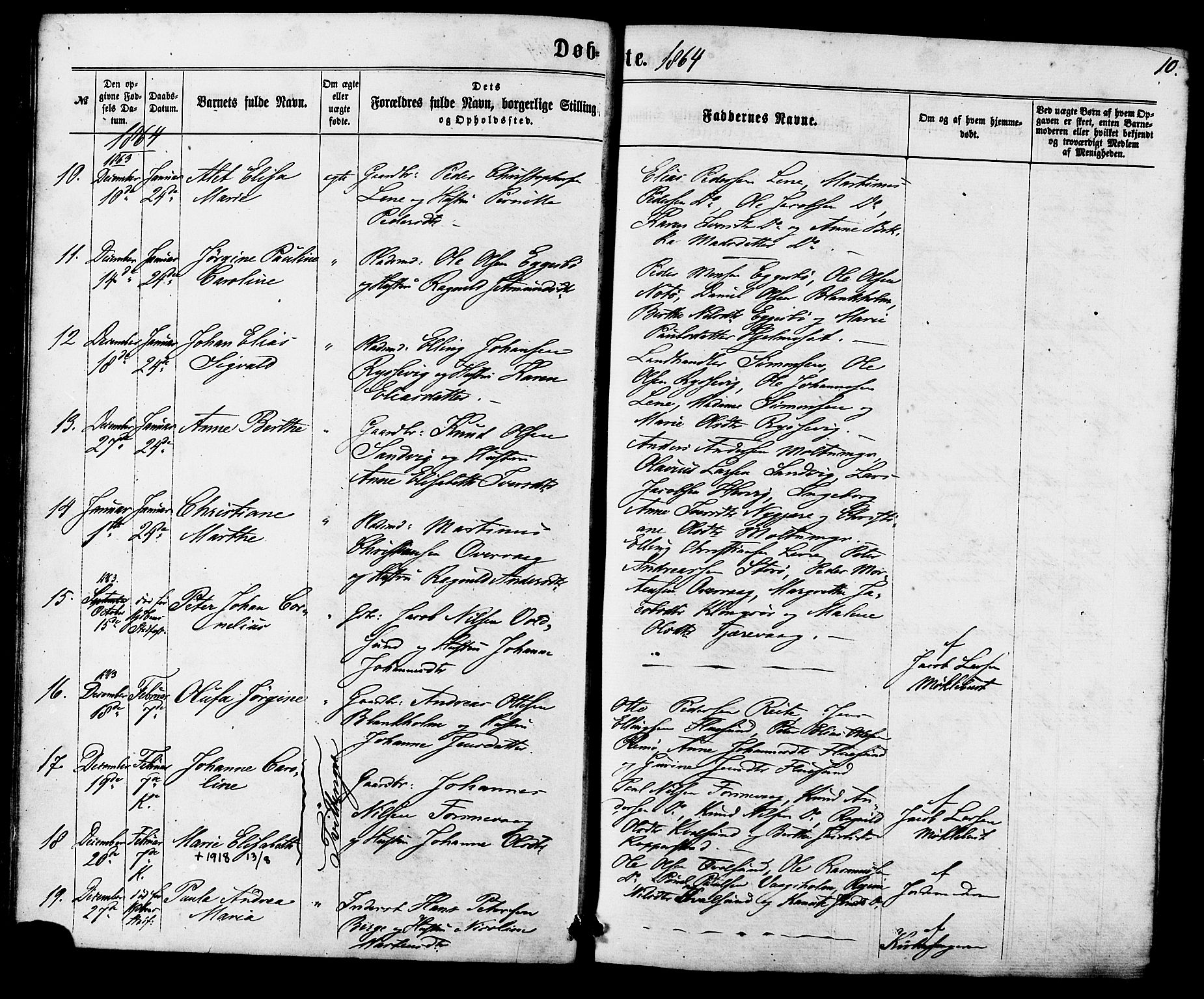 Ministerialprotokoller, klokkerbøker og fødselsregistre - Møre og Romsdal, AV/SAT-A-1454/507/L0071: Ministerialbok nr. 507A06, 1863-1878, s. 10