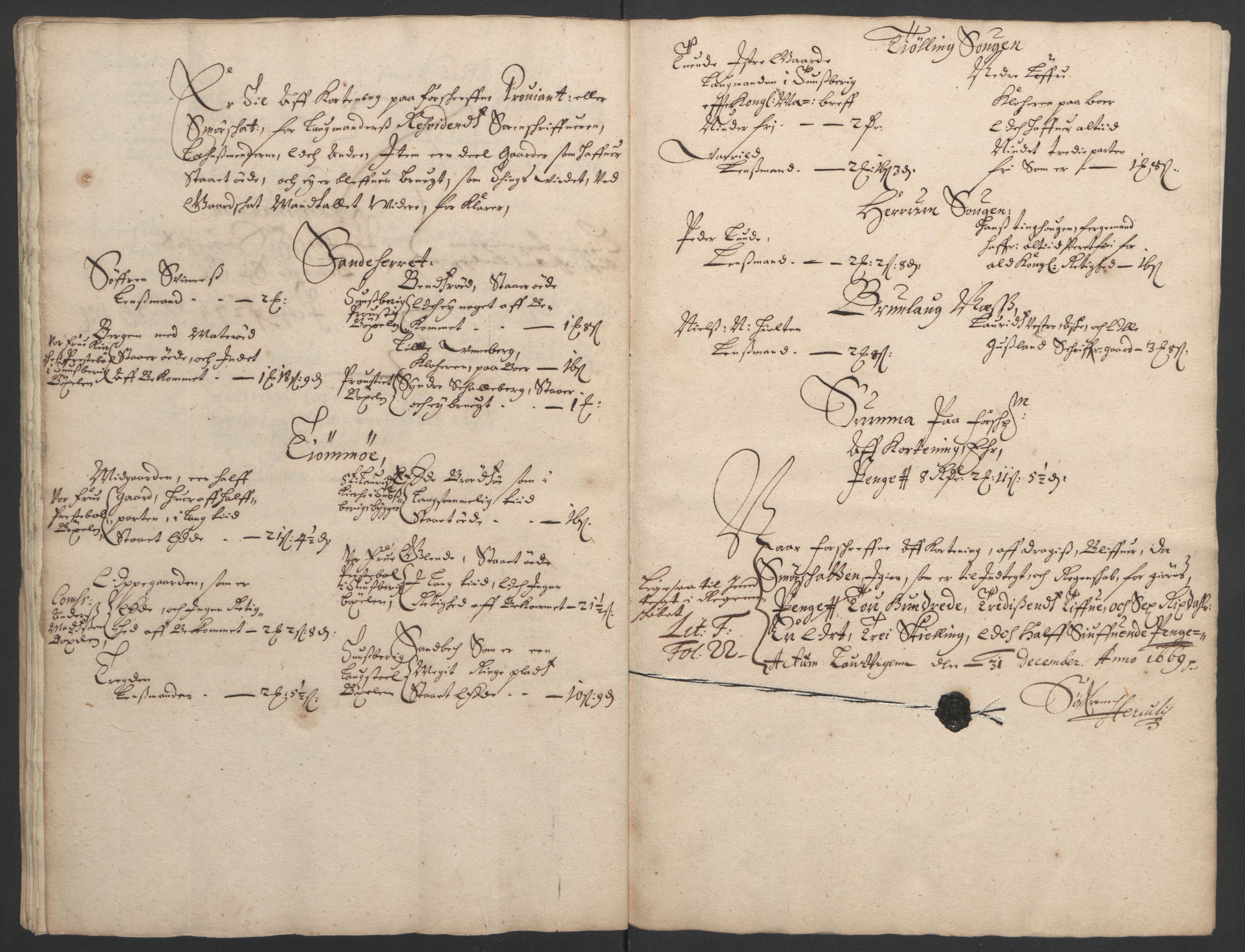 Rentekammeret inntil 1814, Reviderte regnskaper, Fogderegnskap, RA/EA-4092/R33/L1965: Fogderegnskap Larvik grevskap, 1669-1670, s. 103