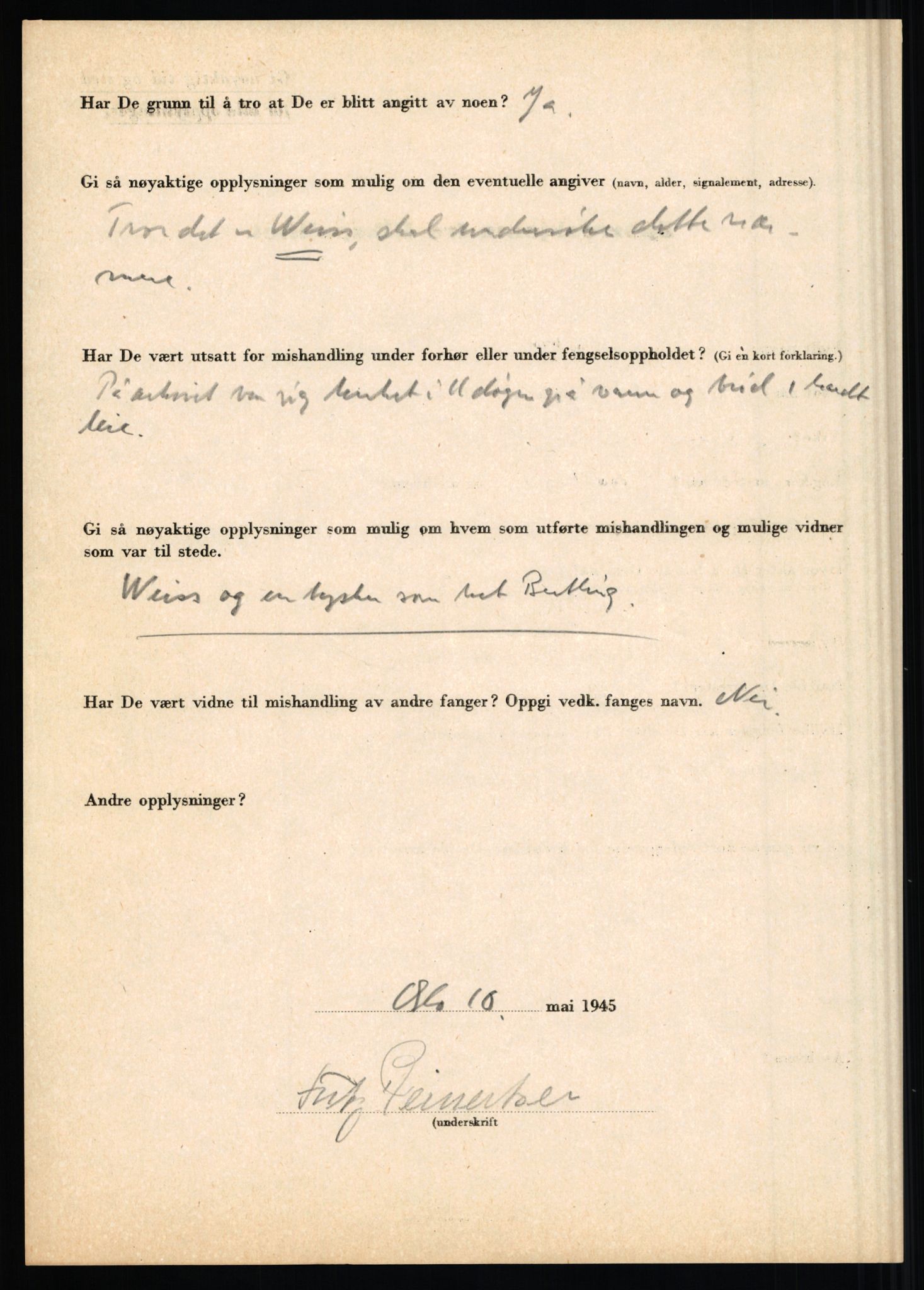 Rikspolitisjefen, AV/RA-S-1560/L/L0014: Pettersen, Aksel - Savosnick, Ernst, 1940-1945, s. 445