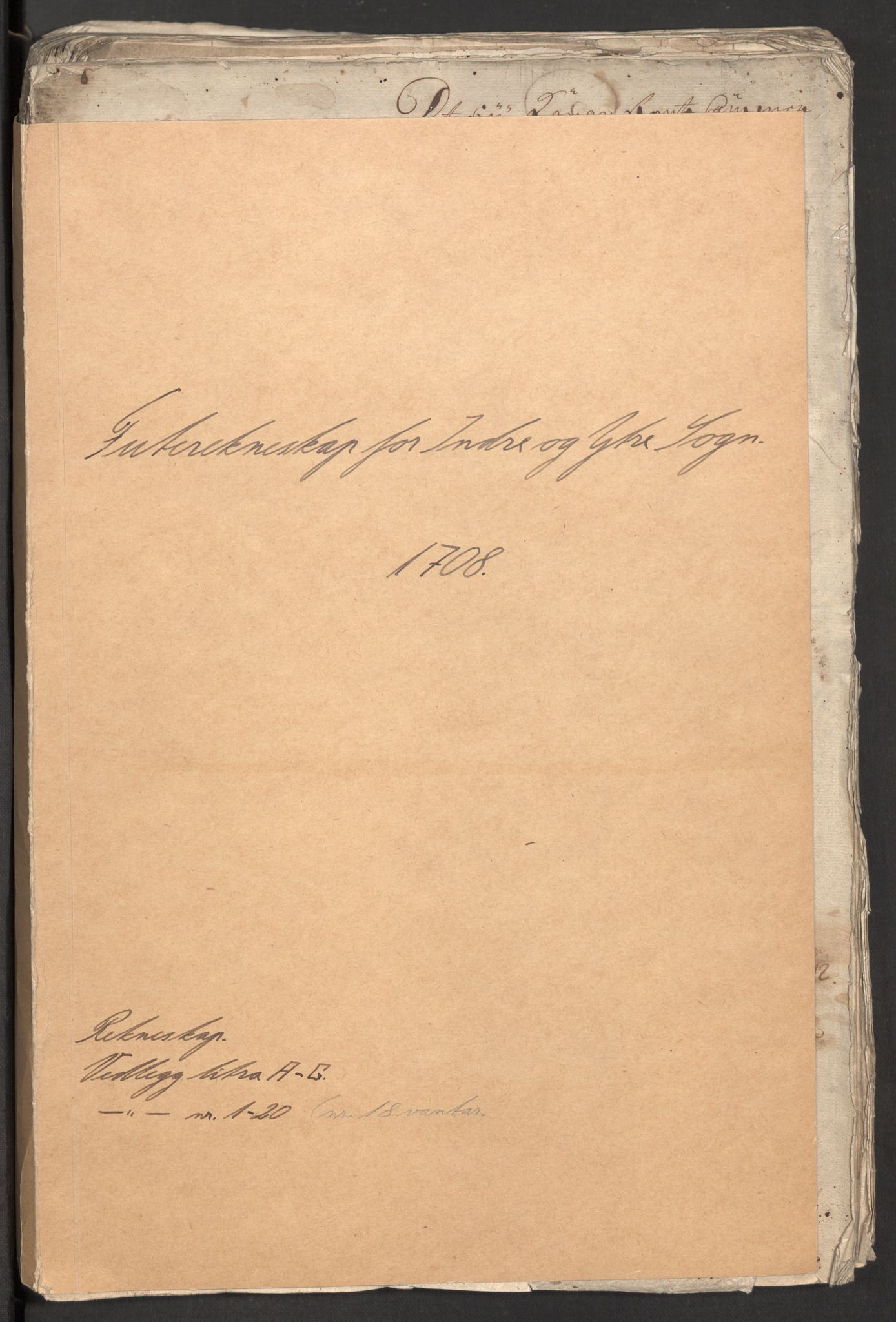 Rentekammeret inntil 1814, Reviderte regnskaper, Fogderegnskap, RA/EA-4092/R52/L3315: Fogderegnskap Sogn, 1708, s. 2