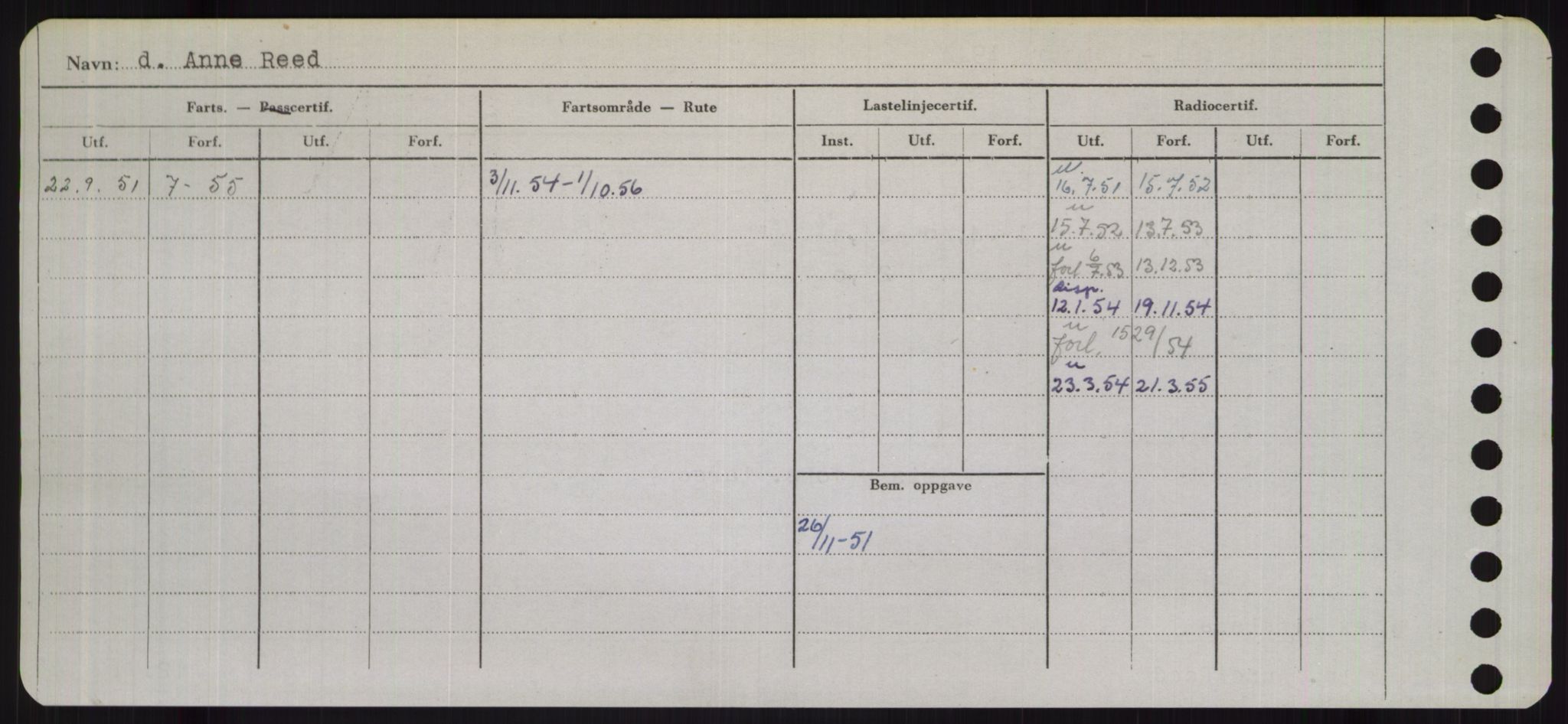 Sjøfartsdirektoratet med forløpere, Skipsmålingen, RA/S-1627/H/Hb/L0001: Fartøy, A-D, s. 54