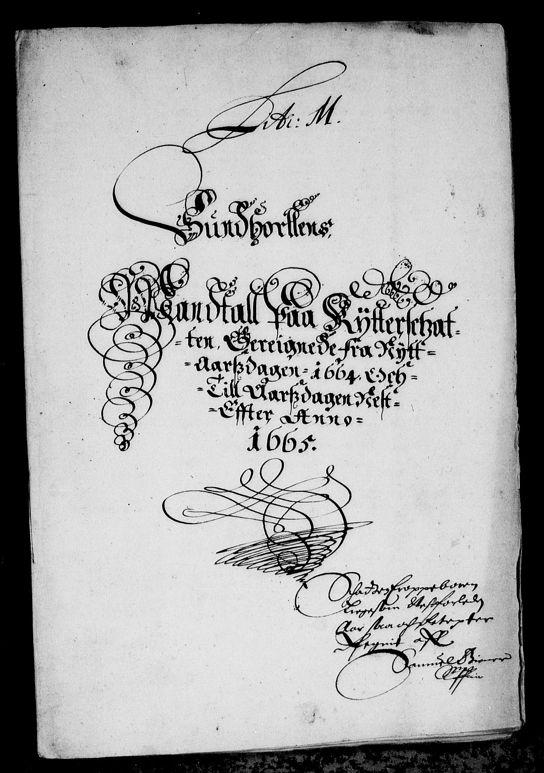 Rentekammeret inntil 1814, Reviderte regnskaper, Stiftamtstueregnskaper, Bergen stiftamt, RA/EA-6043/R/Rc/L0012: Bergen stiftamt, 1664