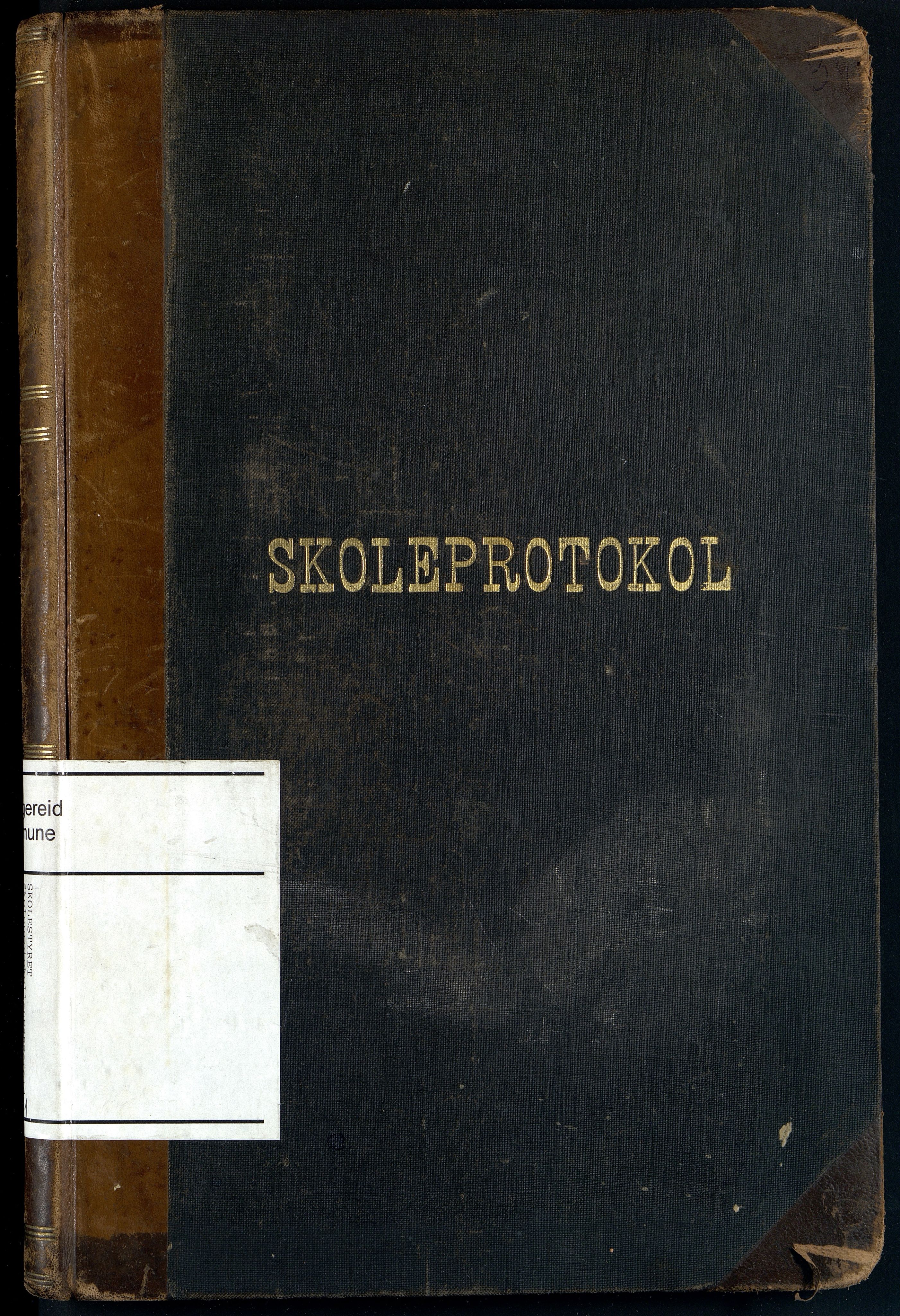 Spangereid kommune - Spangereid Skole, ARKSOR/1030SP556/H/L0001: Skoleprotokoll, 1910-1933