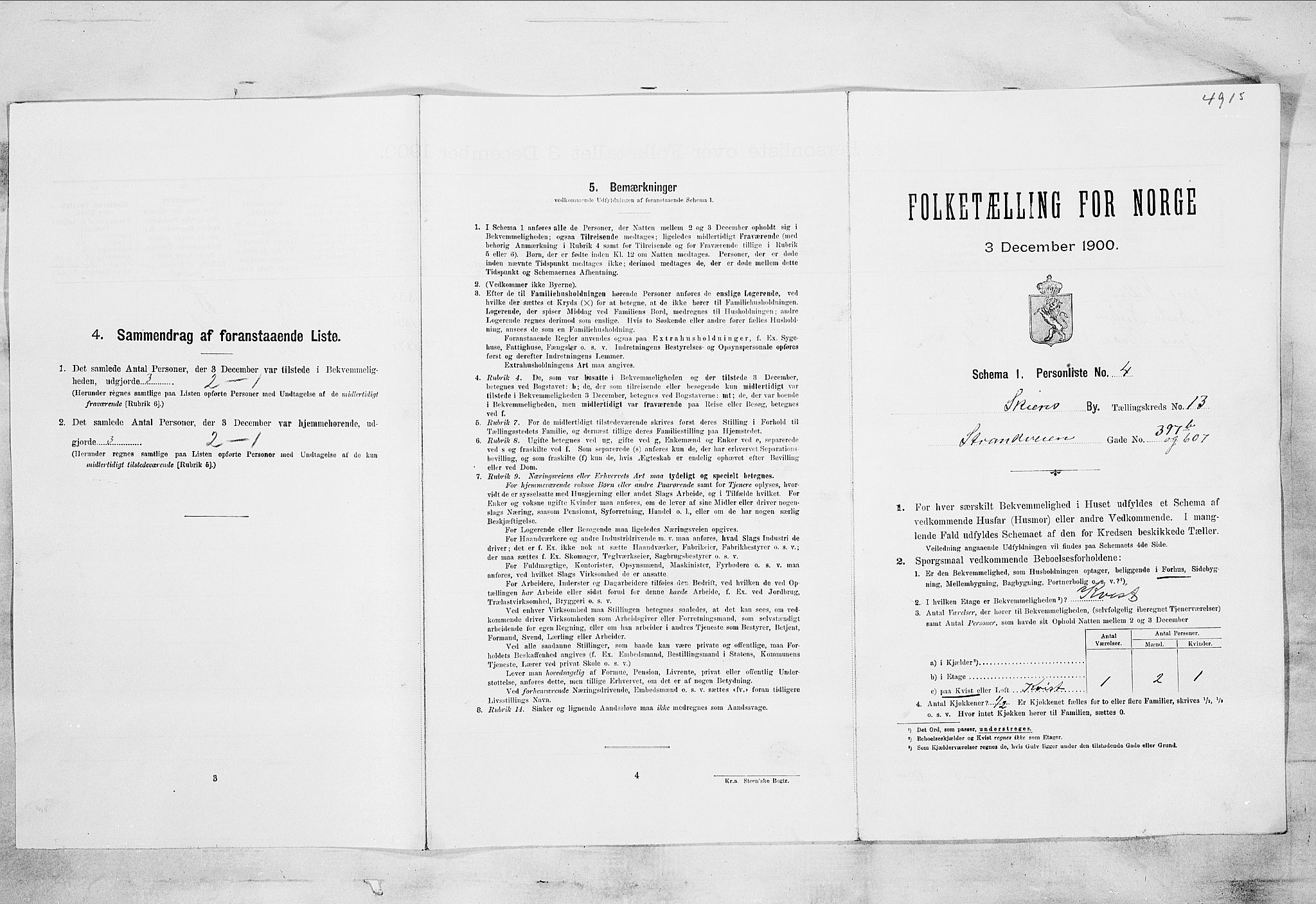 SAKO, Folketelling 1900 for 0806 Skien kjøpstad, 1900, s. 2120