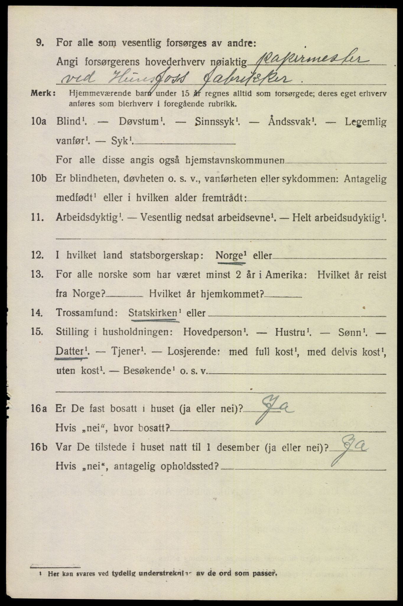 SAK, Folketelling 1920 for 1014 Vennesla herred, 1920, s. 4325
