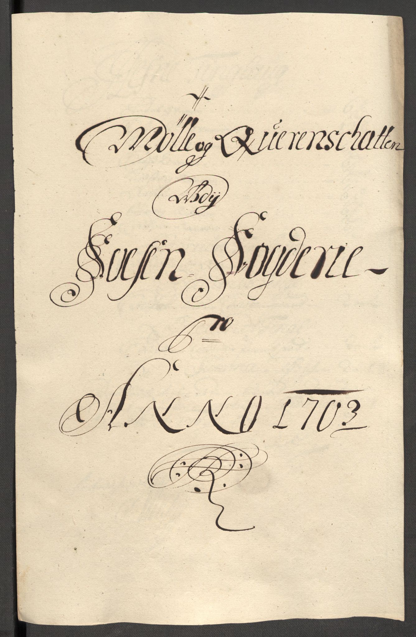 Rentekammeret inntil 1814, Reviderte regnskaper, Fogderegnskap, RA/EA-4092/R57/L3855: Fogderegnskap Fosen, 1702-1703, s. 338