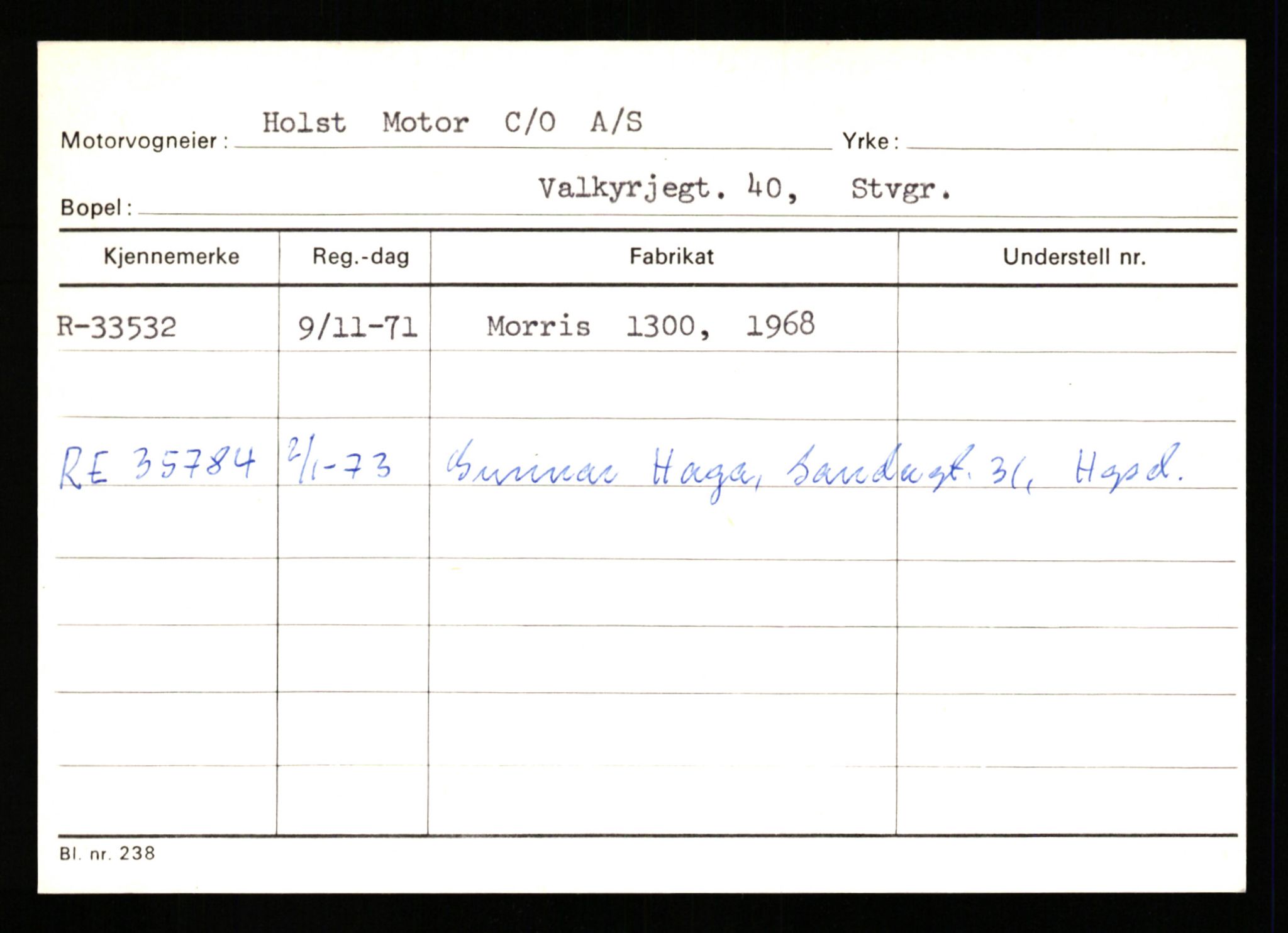 Stavanger trafikkstasjon, AV/SAST-A-101942/0/G/L0005: Registreringsnummer: 23000 - 34245, 1930-1971, s. 3256