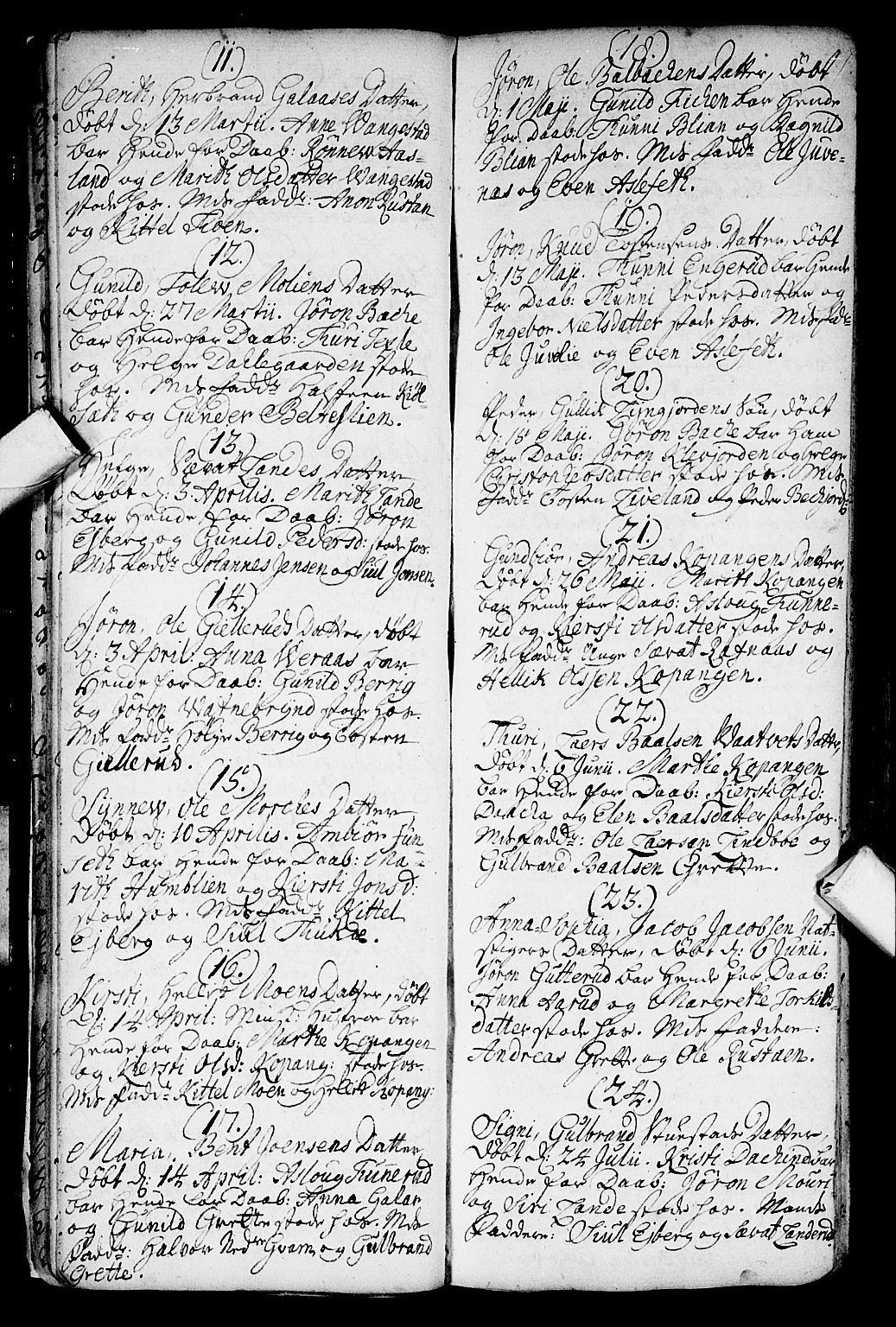 Flesberg kirkebøker, SAKO/A-18/F/Fa/L0002: Ministerialbok nr. I 2, 1726-1747