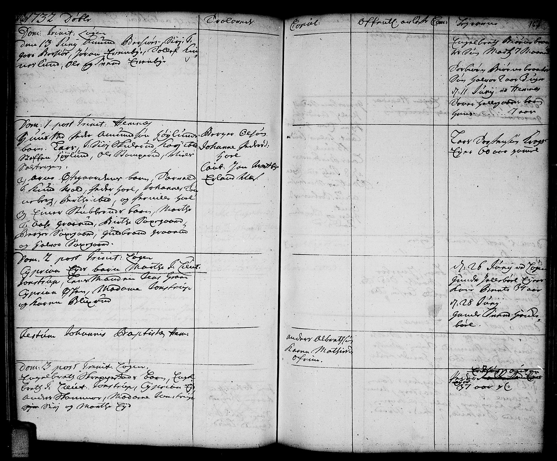 Høland prestekontor Kirkebøker, AV/SAO-A-10346a/F/Fa/L0002: Ministerialbok nr. I 2, 1728-1738, s. 166-167