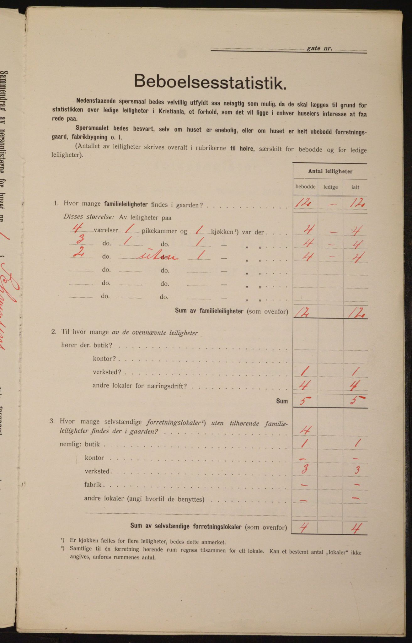 OBA, Kommunal folketelling 1.2.1912 for Kristiania, 1912, s. 92881