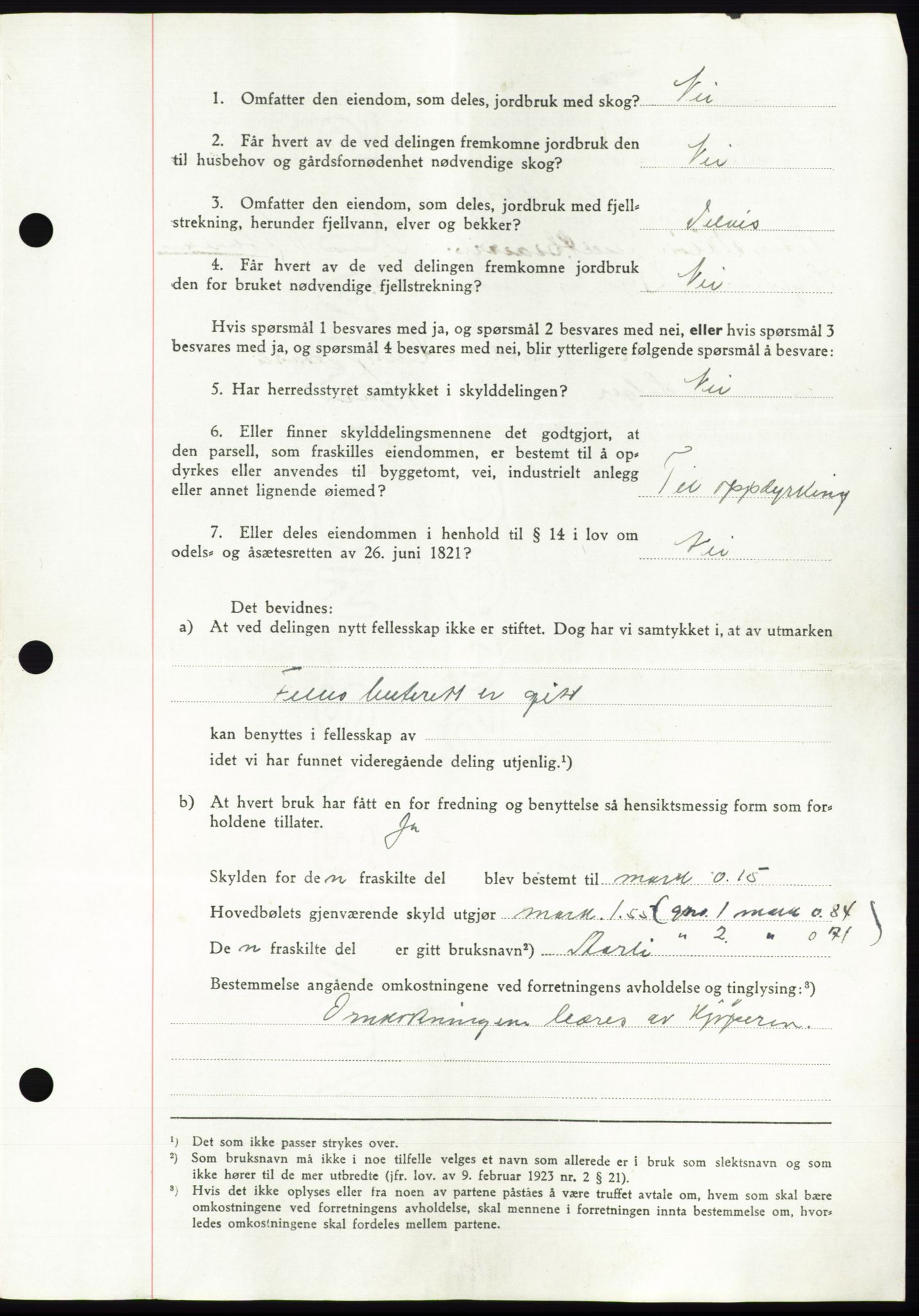 Namdal sorenskriveri, SAT/A-4133/1/2/2C: Pantebok nr. -, 1944-1945, Dagboknr: 897/1944