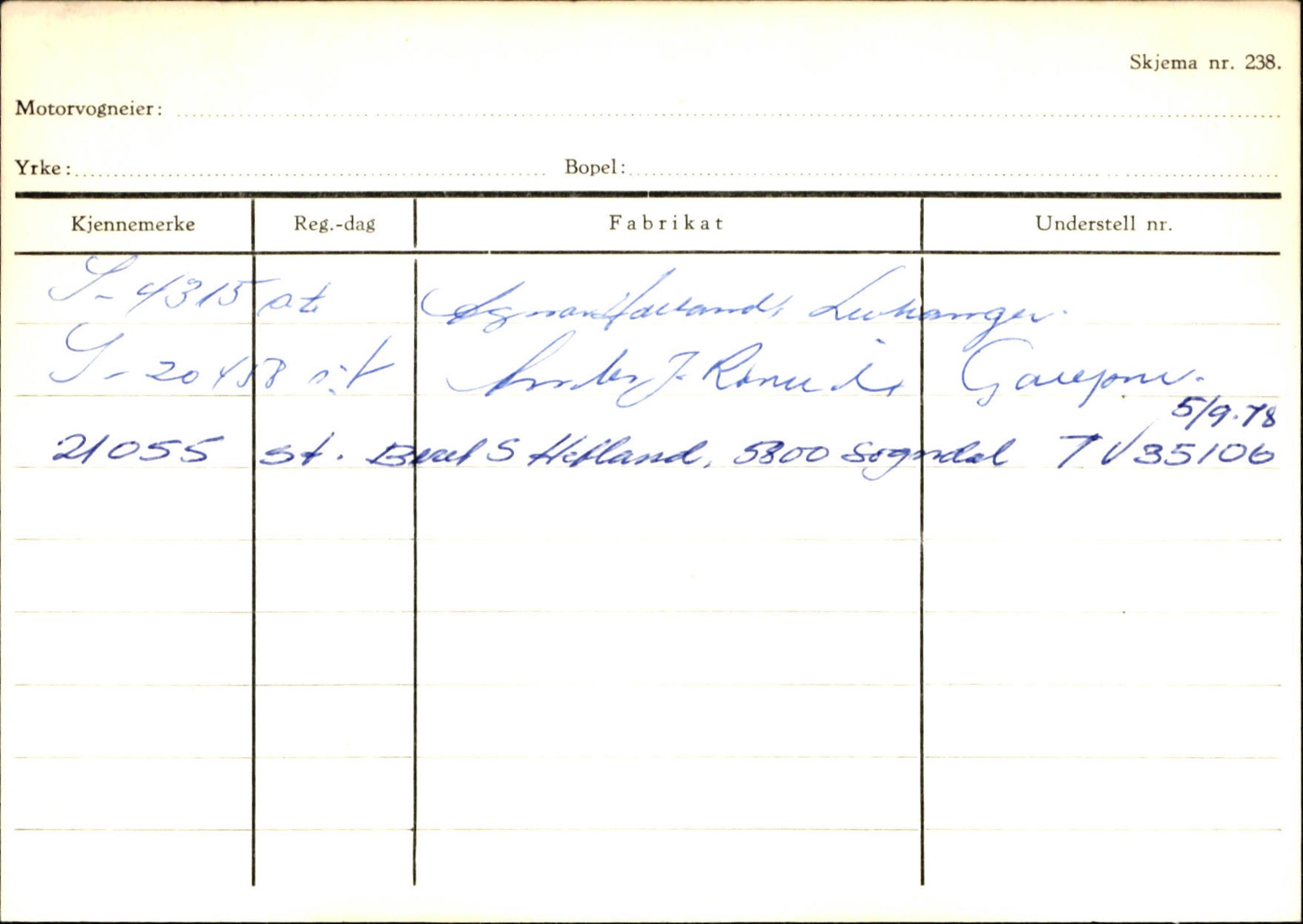 Statens vegvesen, Sogn og Fjordane vegkontor, SAB/A-5301/4/F/L0132: Eigarregister Askvoll A-Å. Balestrand A-Å, 1945-1975, s. 1839