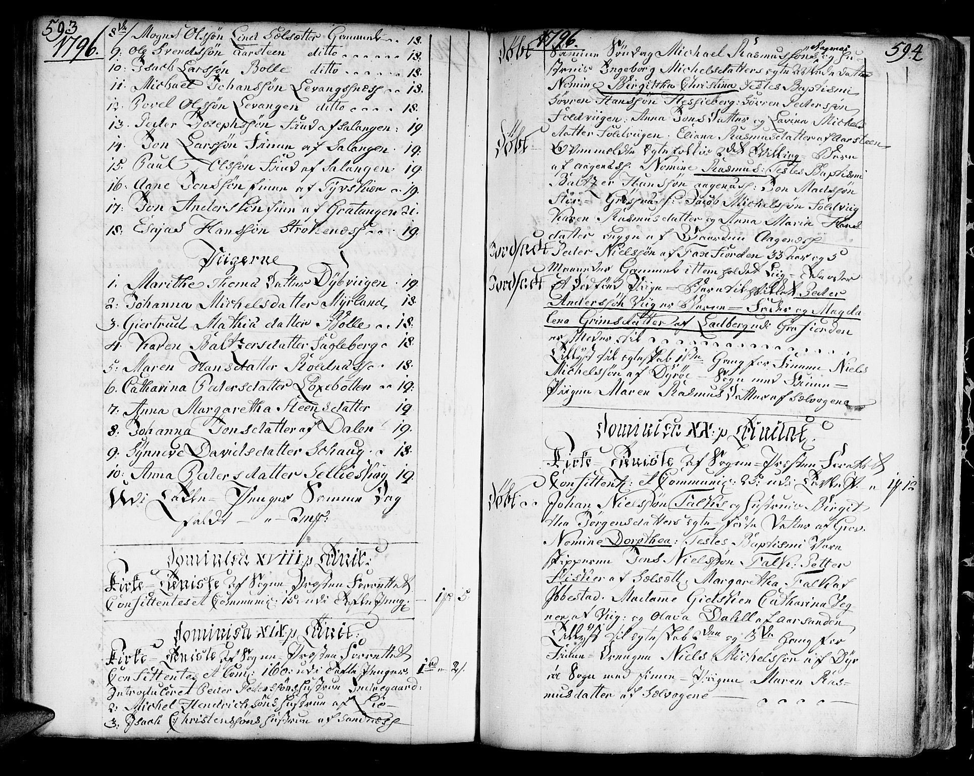 Ibestad sokneprestembete, AV/SATØ-S-0077/H/Ha/Haa/L0003kirke: Ministerialbok nr. 3, 1776-1801, s. 593-594