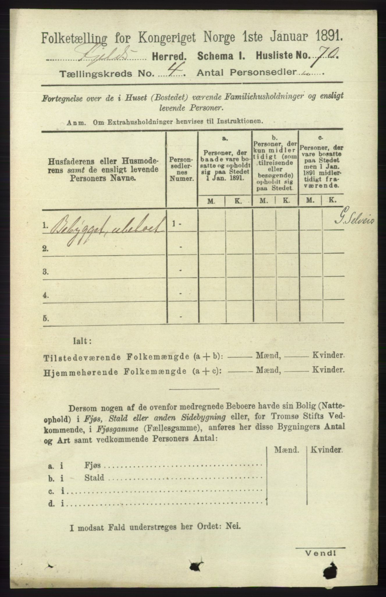 RA, Folketelling 1891 for 1246 Fjell herred, 1891, s. 2023