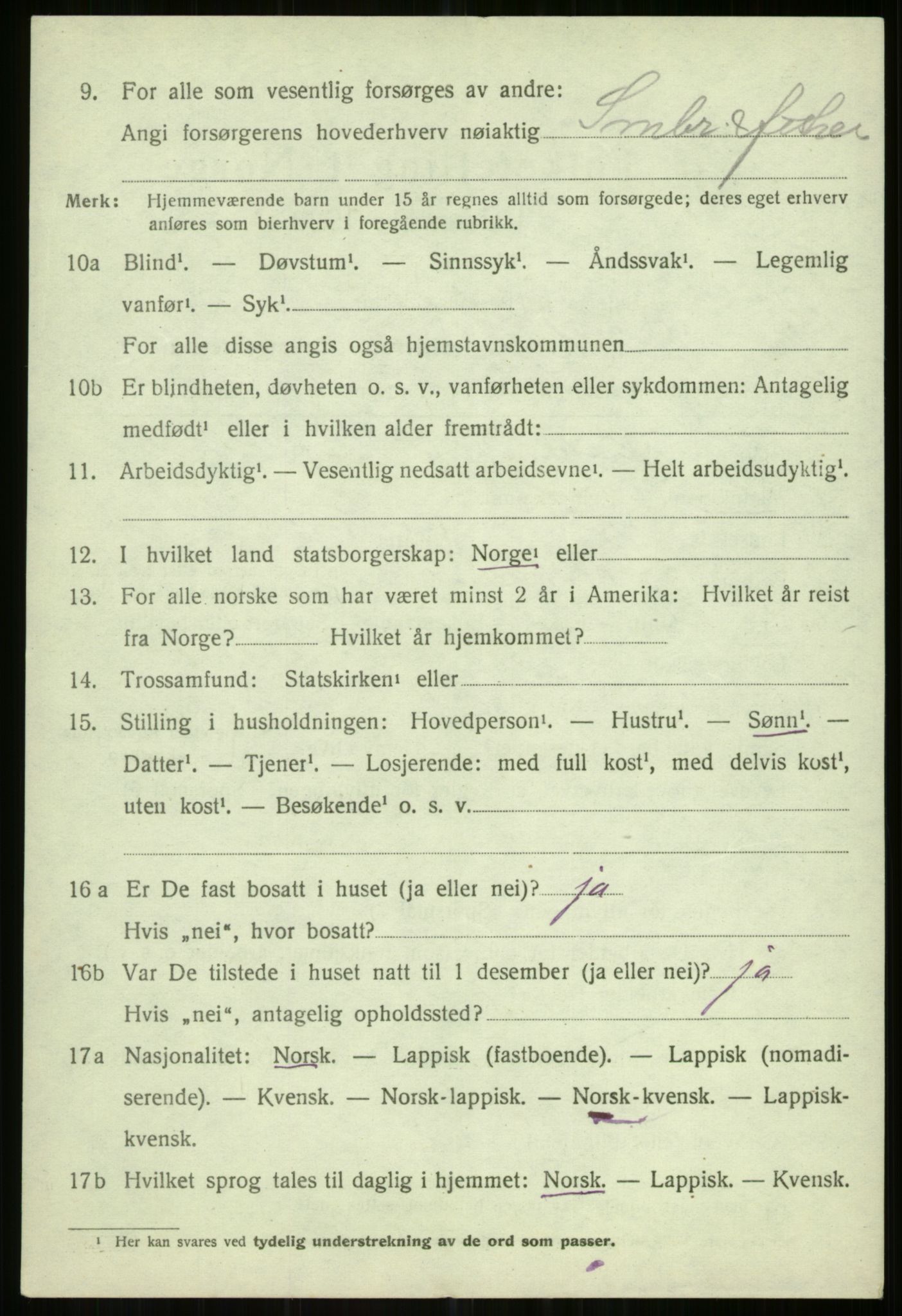 SATØ, Folketelling 1920 for 1935 Helgøy herred, 1920, s. 1398