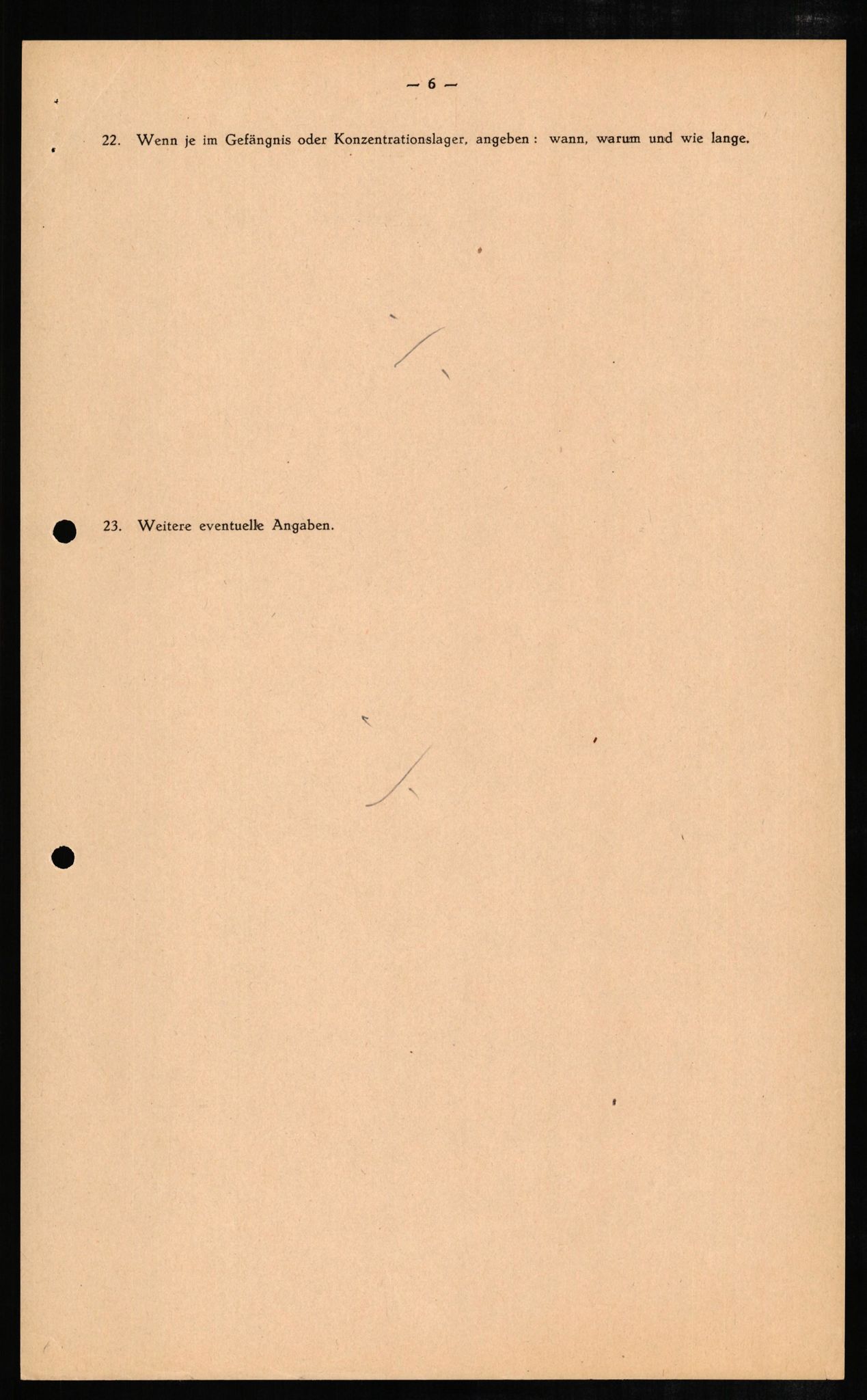 Forsvaret, Forsvarets overkommando II, RA/RAFA-3915/D/Db/L0007: CI Questionaires. Tyske okkupasjonsstyrker i Norge. Tyskere., 1945-1946, s. 17
