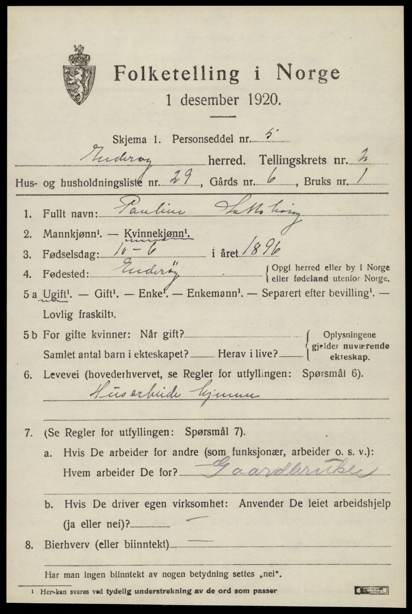 SAT, Folketelling 1920 for 1729 Inderøy herred, 1920, s. 2145
