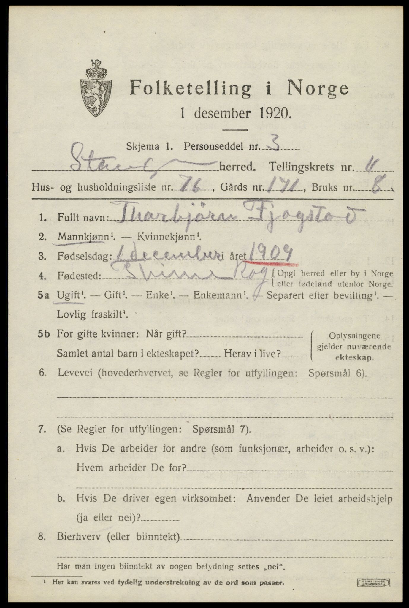 SAH, Folketelling 1920 for 0417 Stange herred, 1920, s. 17721