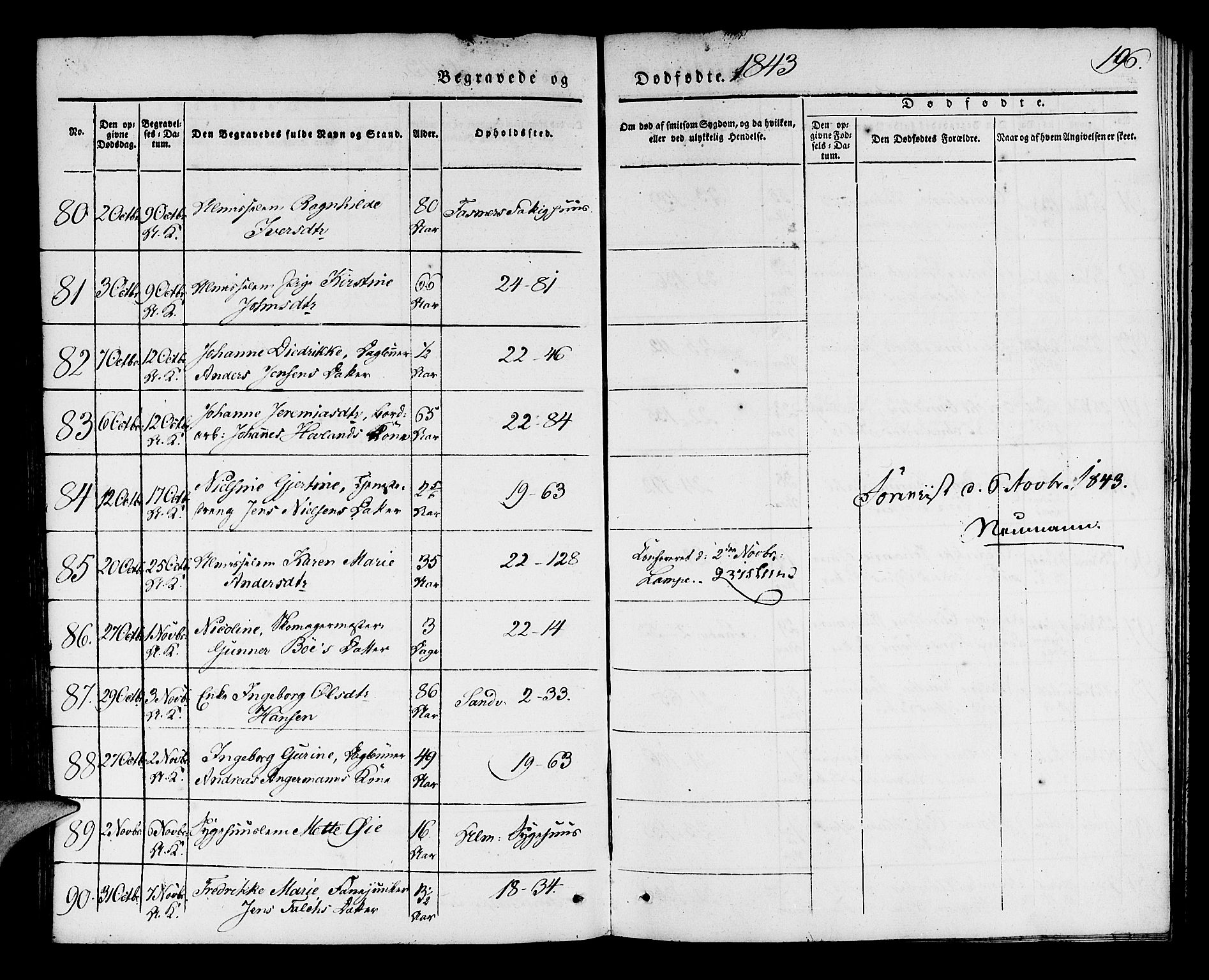 Korskirken sokneprestembete, AV/SAB-A-76101/H/Haa/L0043: Ministerialbok nr. E 1, 1834-1848, s. 196