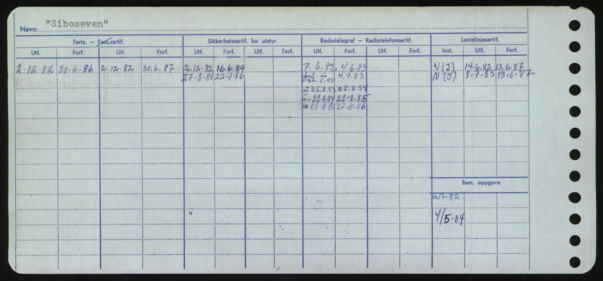 Sjøfartsdirektoratet med forløpere, Skipsmålingen, RA/S-1627/H/Hd/L0033: Fartøy, Sevi-Sjø, s. 36