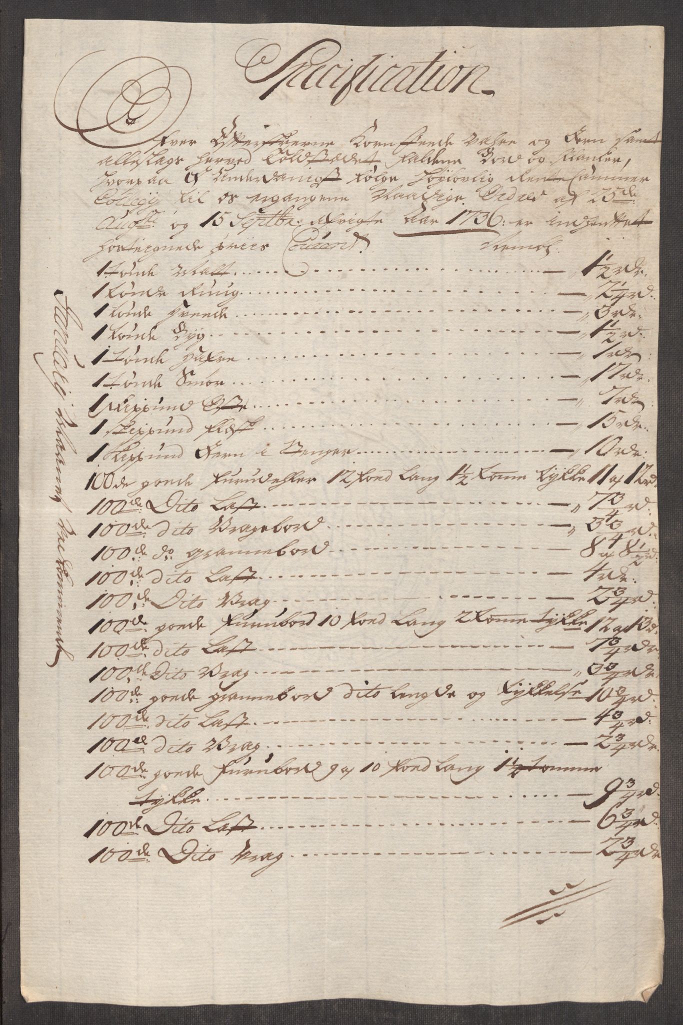 Rentekammeret inntil 1814, Realistisk ordnet avdeling, AV/RA-EA-4070/Oe/L0002: [Ø1]: Priskuranter, 1740-1744, s. 59