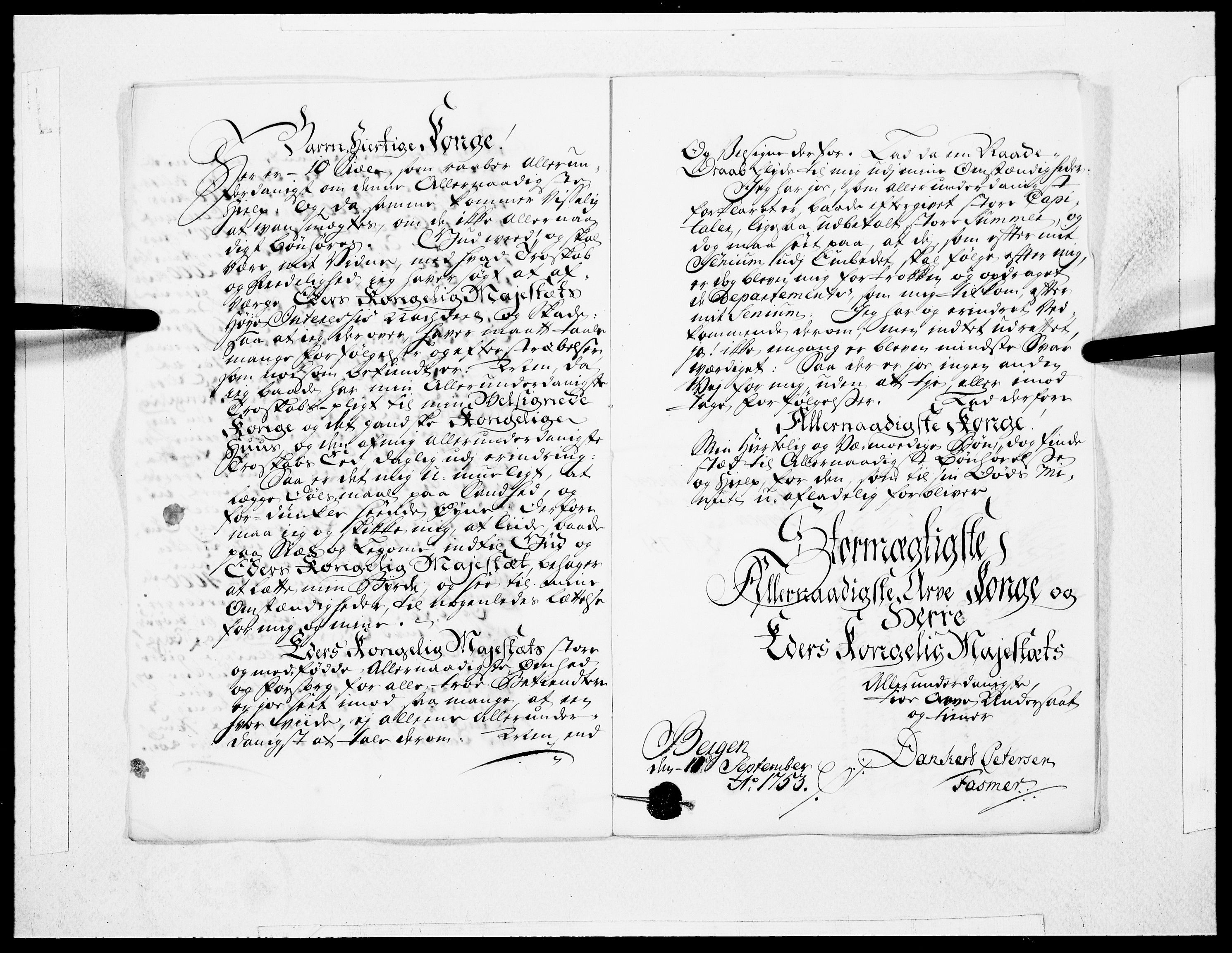 Danske Kanselli 1572-1799, AV/RA-EA-3023/F/Fc/Fcc/Fcca/L0166: Norske innlegg 1572-1799, 1754, s. 10