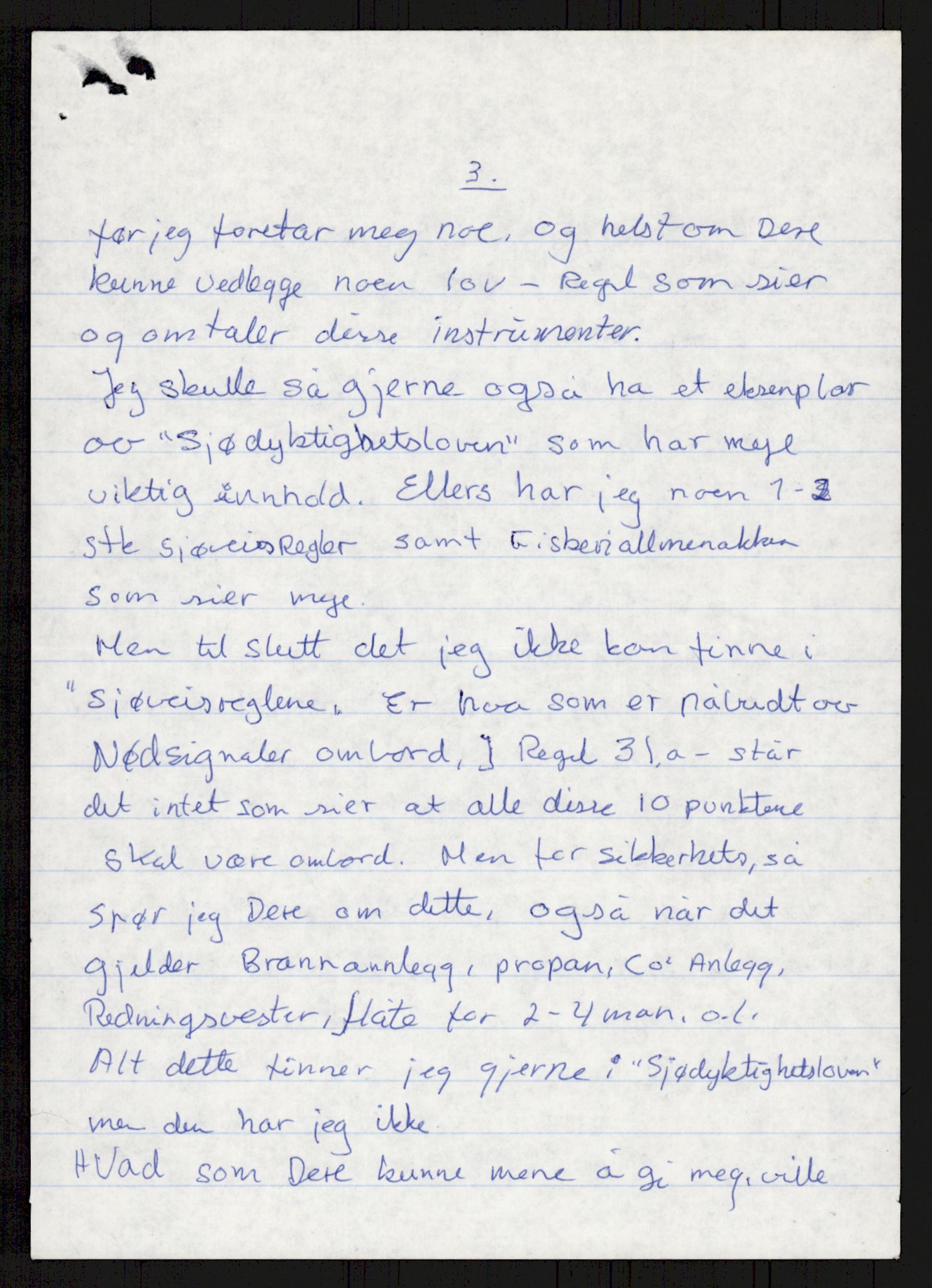 Sjøfartsdirektoratet med forløpere, generelt arkiv, AV/RA-S-1407/D/Du/Duc/L0641/0004: Skipskontrollen - Forskrifter    / Utleiebåter (2 mapper), 1977-1989, s. 149
