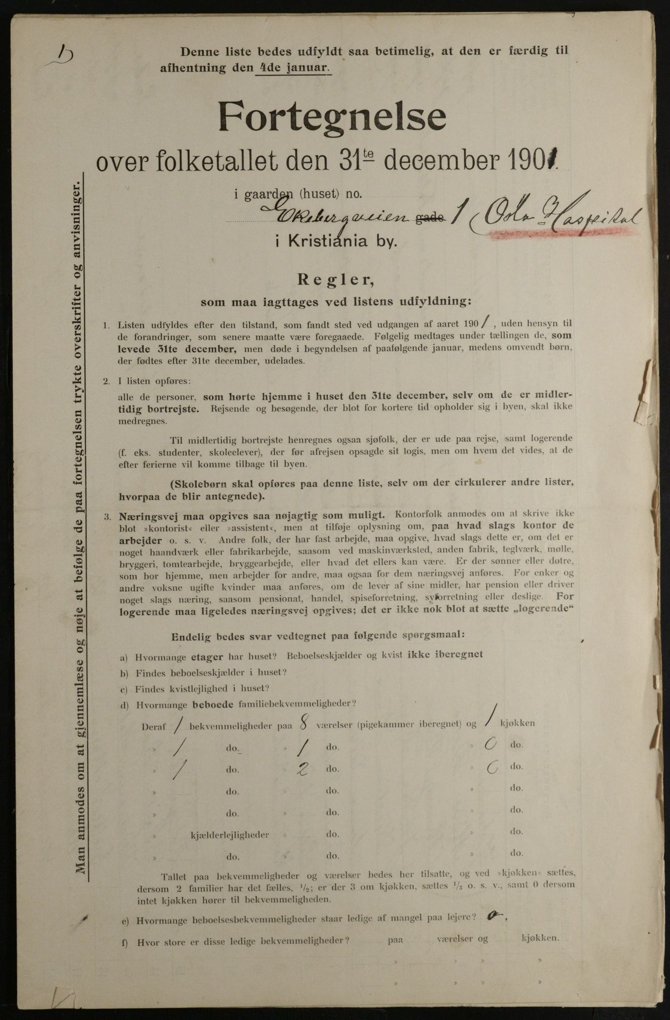 OBA, Kommunal folketelling 31.12.1901 for Kristiania kjøpstad, 1901, s. 3184