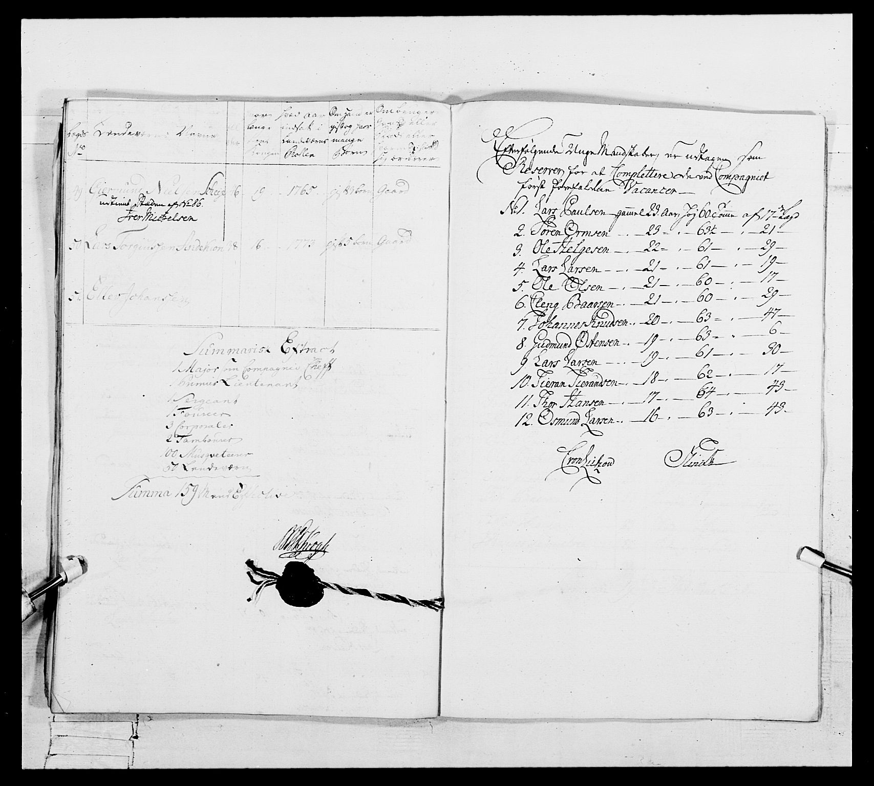 Generalitets- og kommissariatskollegiet, Det kongelige norske kommissariatskollegium, AV/RA-EA-5420/E/Eh/L0106: 2. Vesterlenske nasjonale infanteriregiment, 1774-1780, s. 535