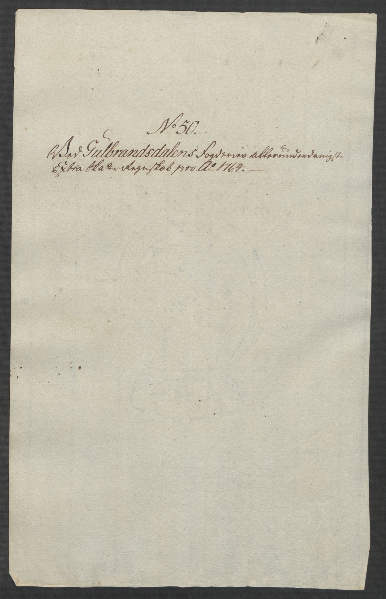 Rentekammeret inntil 1814, Reviderte regnskaper, Fogderegnskap, AV/RA-EA-4092/R17/L1266: Ekstraskatten Gudbrandsdal, 1762-1766, s. 431